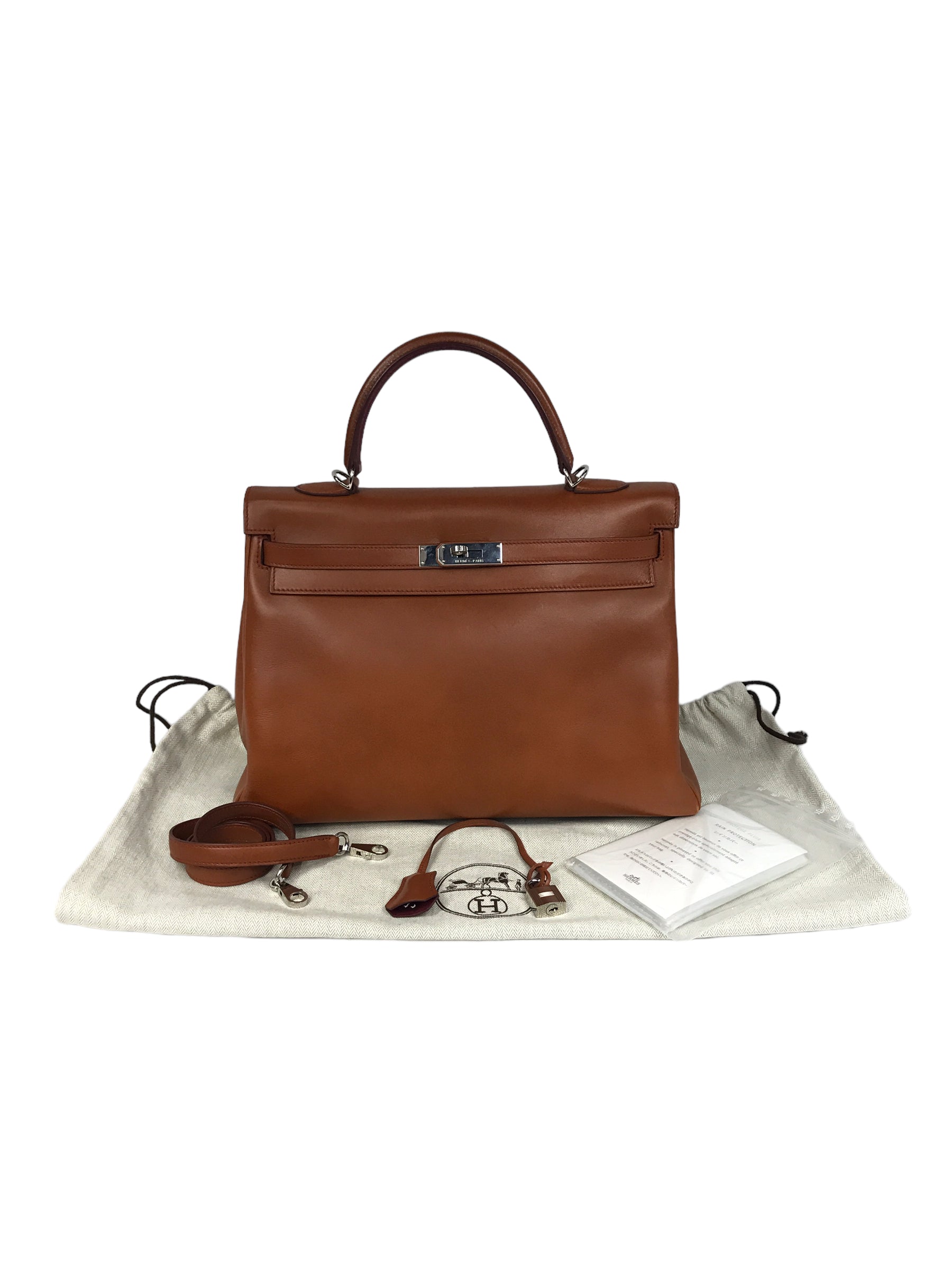 Special Order Gold Box Calf/Rouge H Chevre Mysore Leather Kelly 35 W/PHW