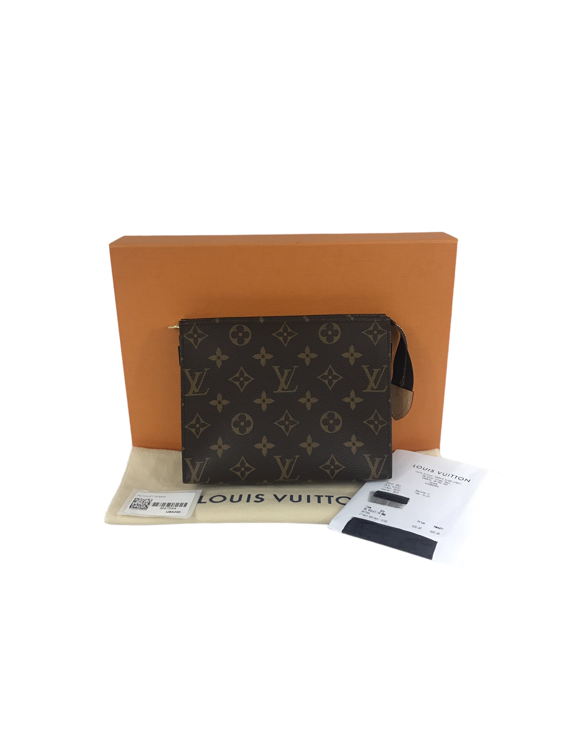 Monogram Coated Canvas Toiletry Pouch 19 W/GHW