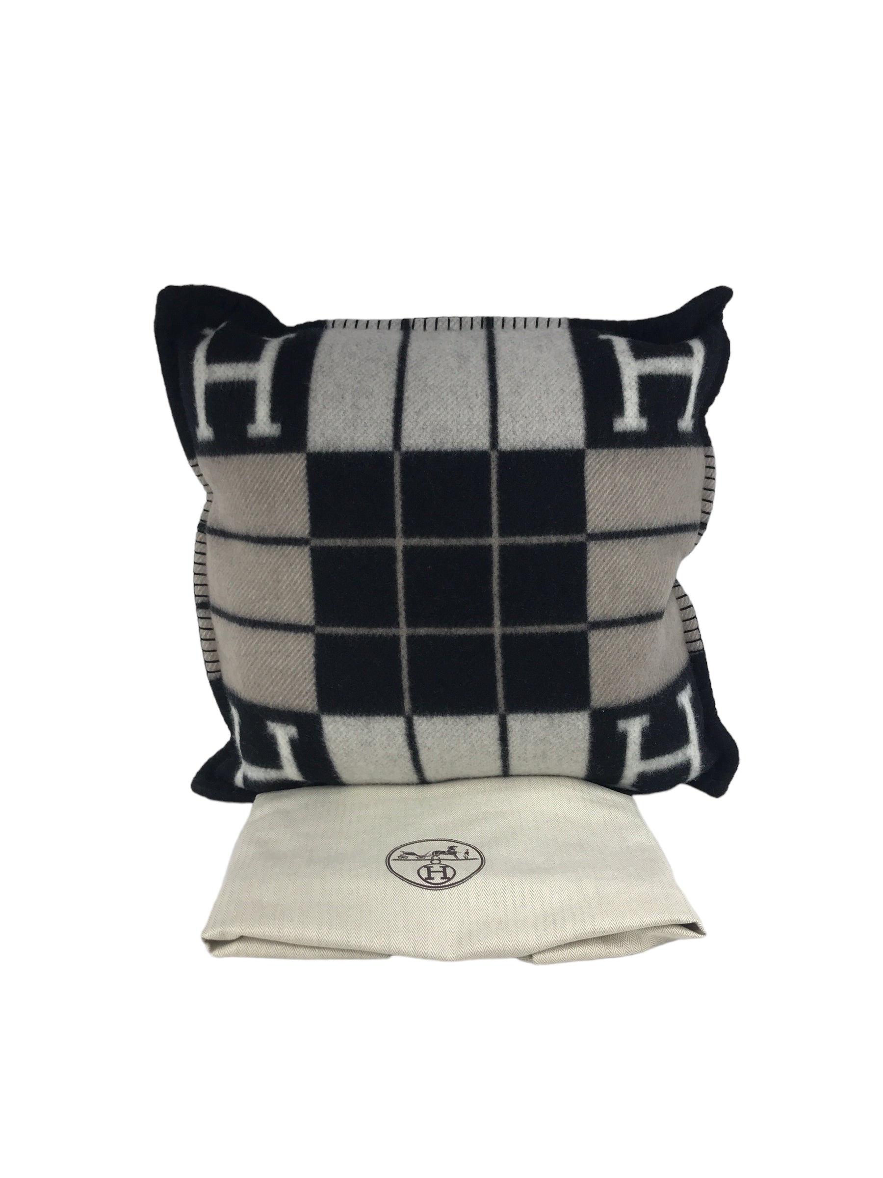 Black/Ecru Avalon III Cashmere/Wool Pillow