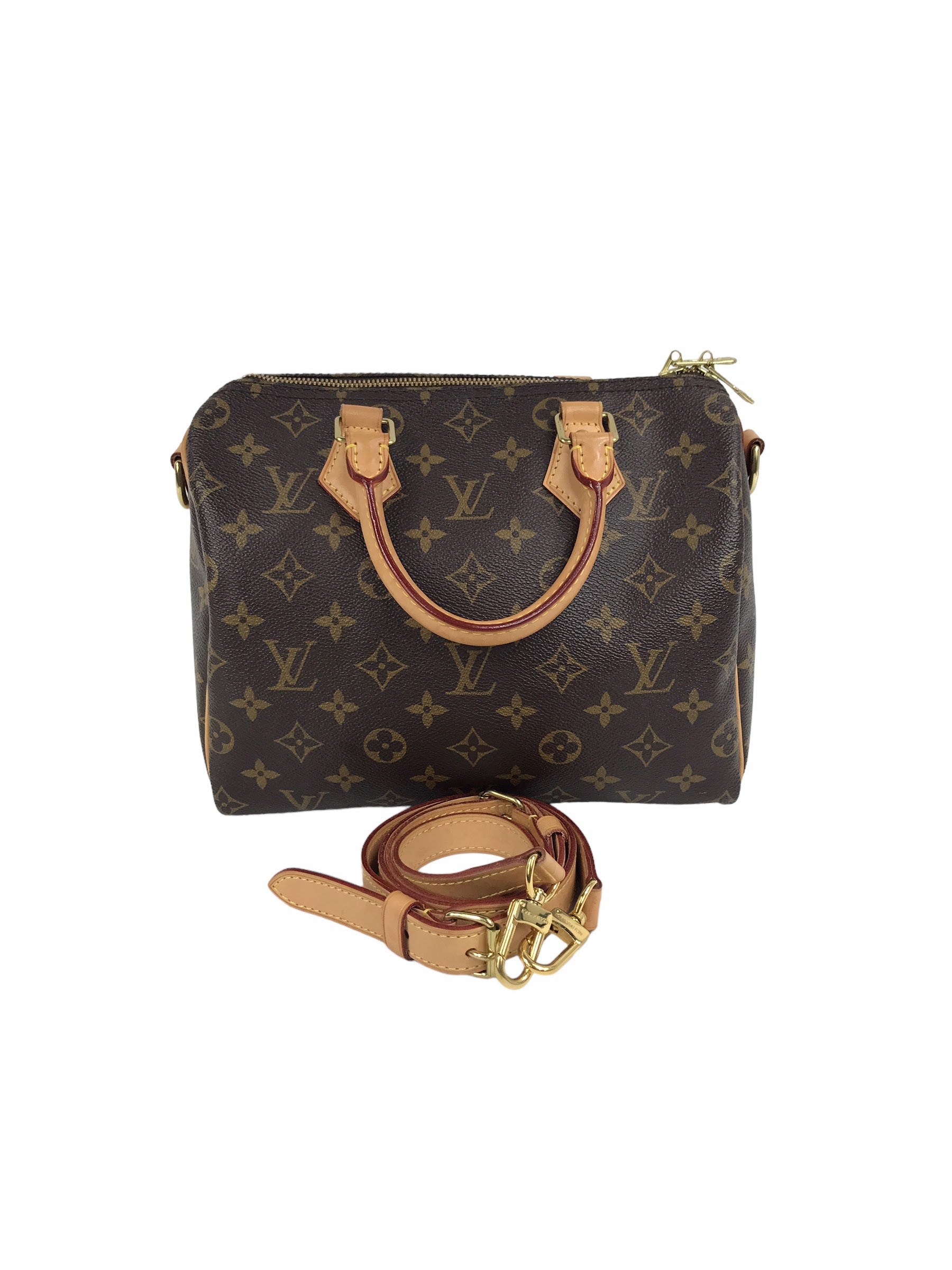 Monogram Canvas Speedy Bandouliere 25 w/GHW