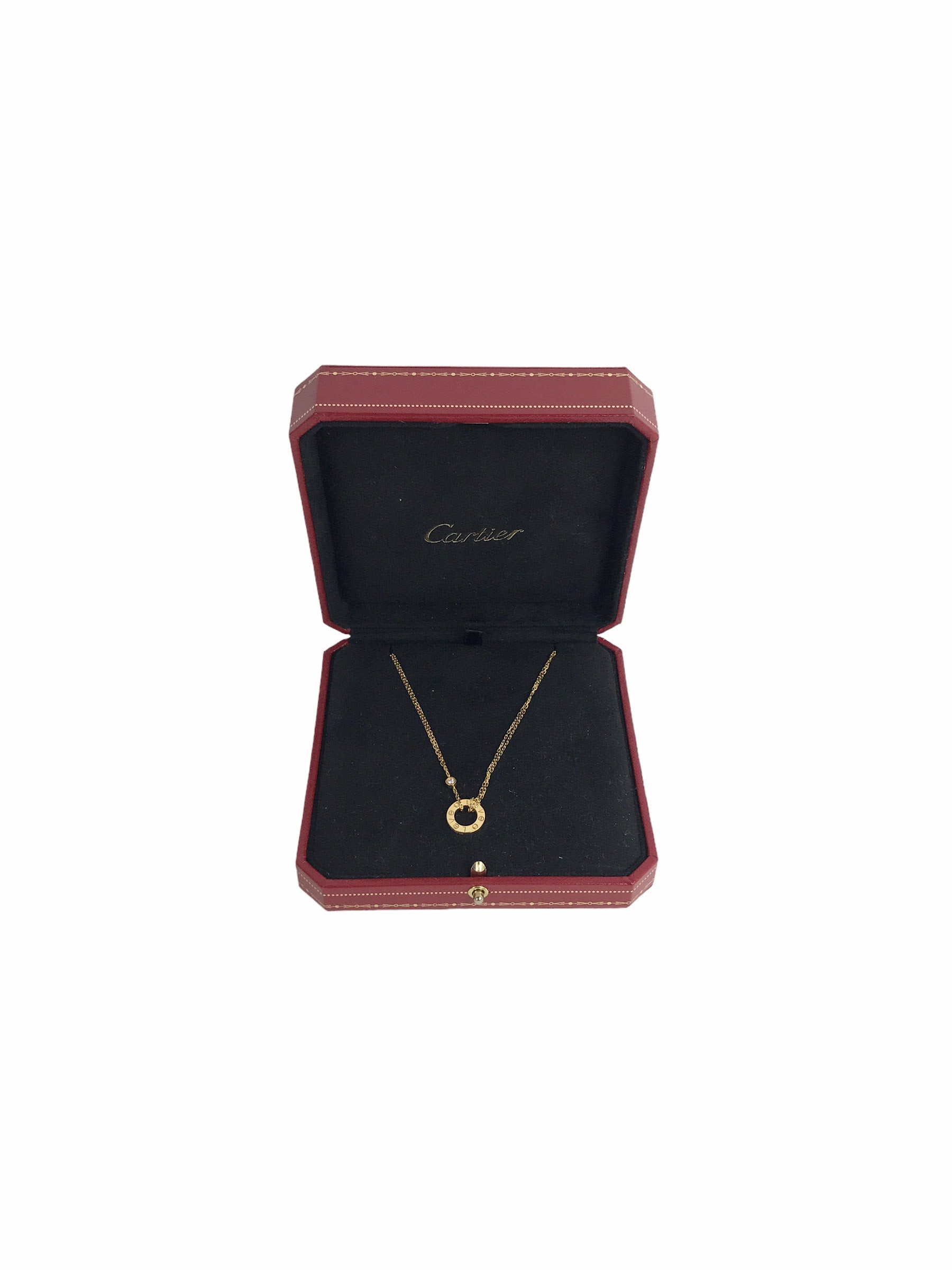 18K Yellow Gold Love Necklace