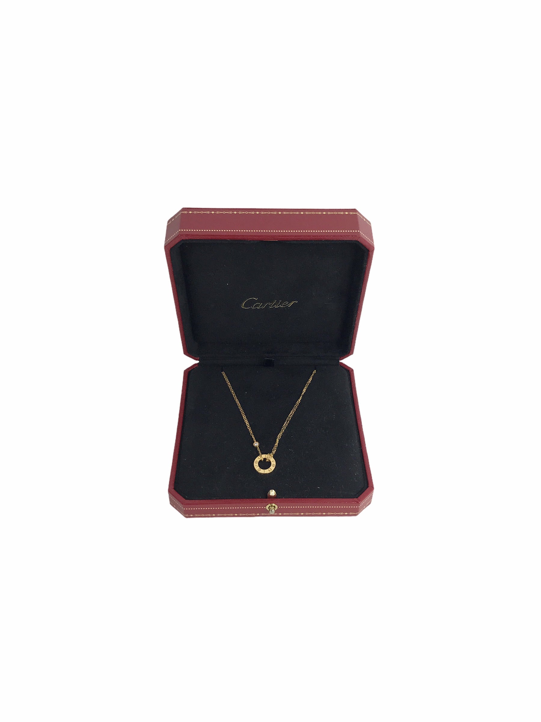 18K Yellow Gold Love Necklace