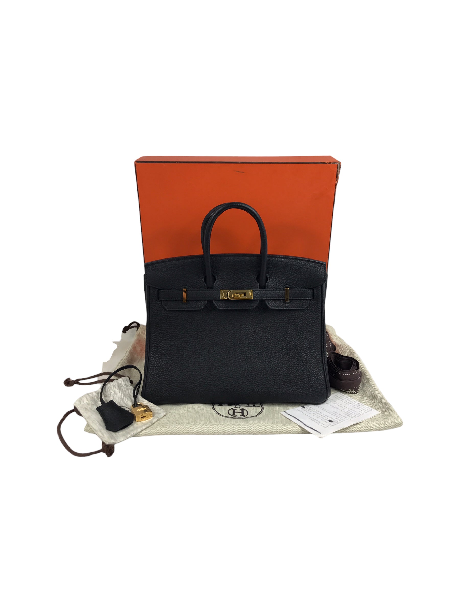 Black Togo Birkin 25 w/GHW
