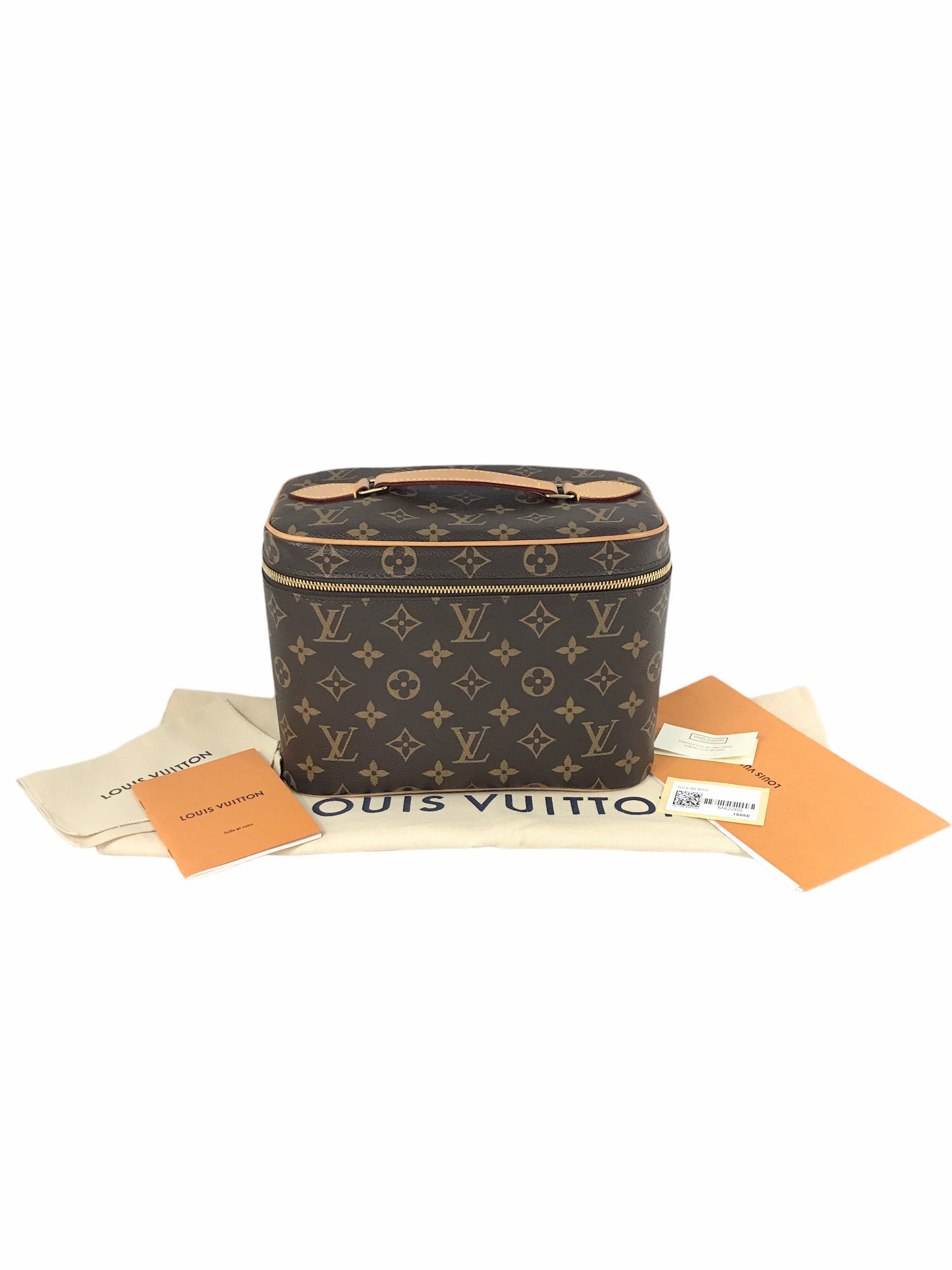 Monogram Coated Canvas Nice BB Toiletry Vanity Case w/GHW