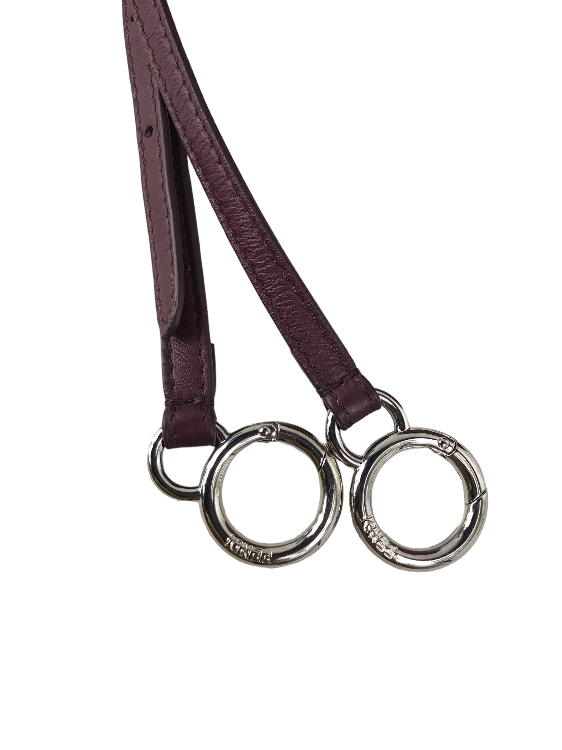 Burgundy Mini Peekaboo w/ removable monogram coated canvas peekaboo defender case w/SHW