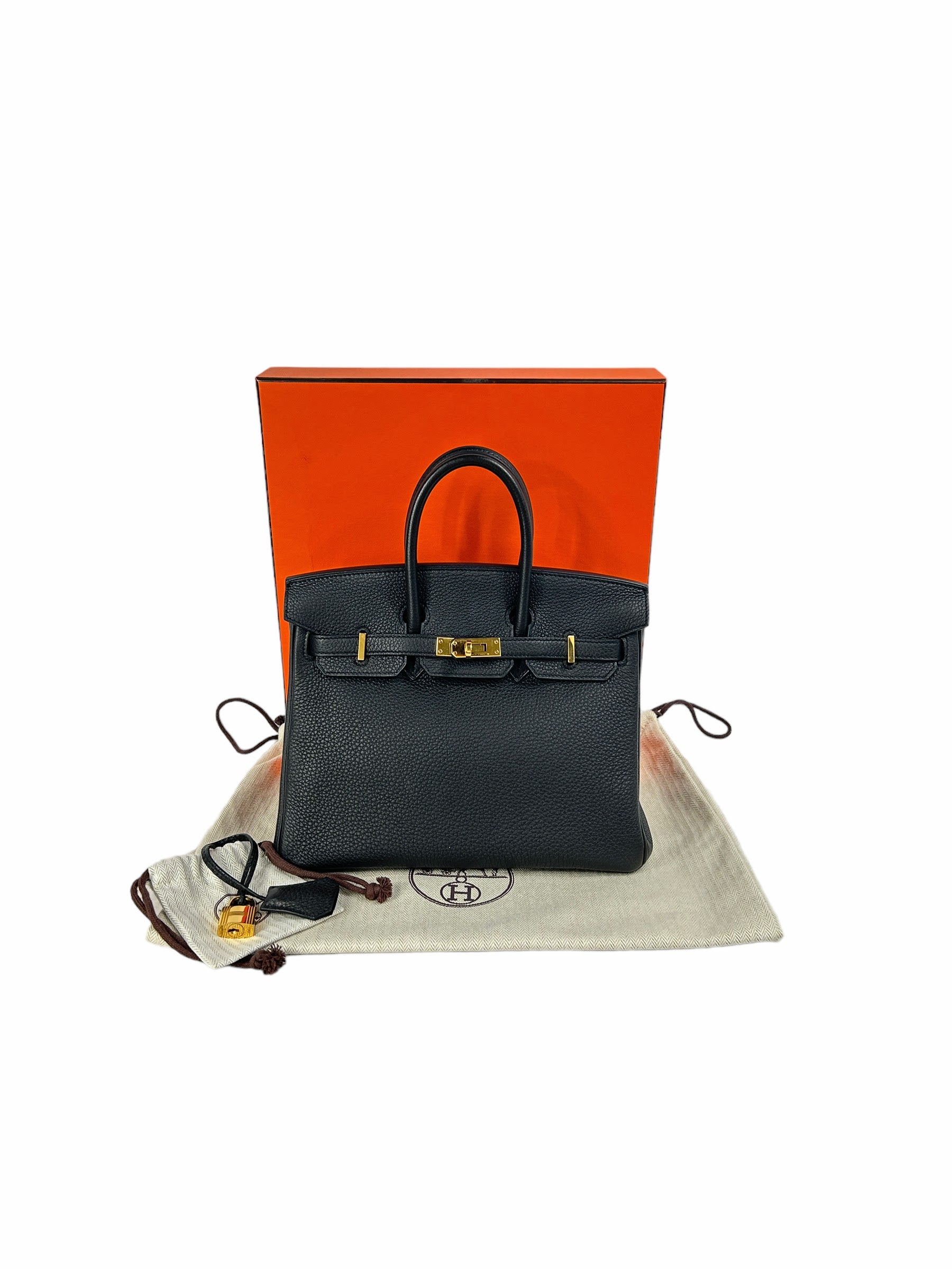 Black Togo Birkin 25 W/GHW