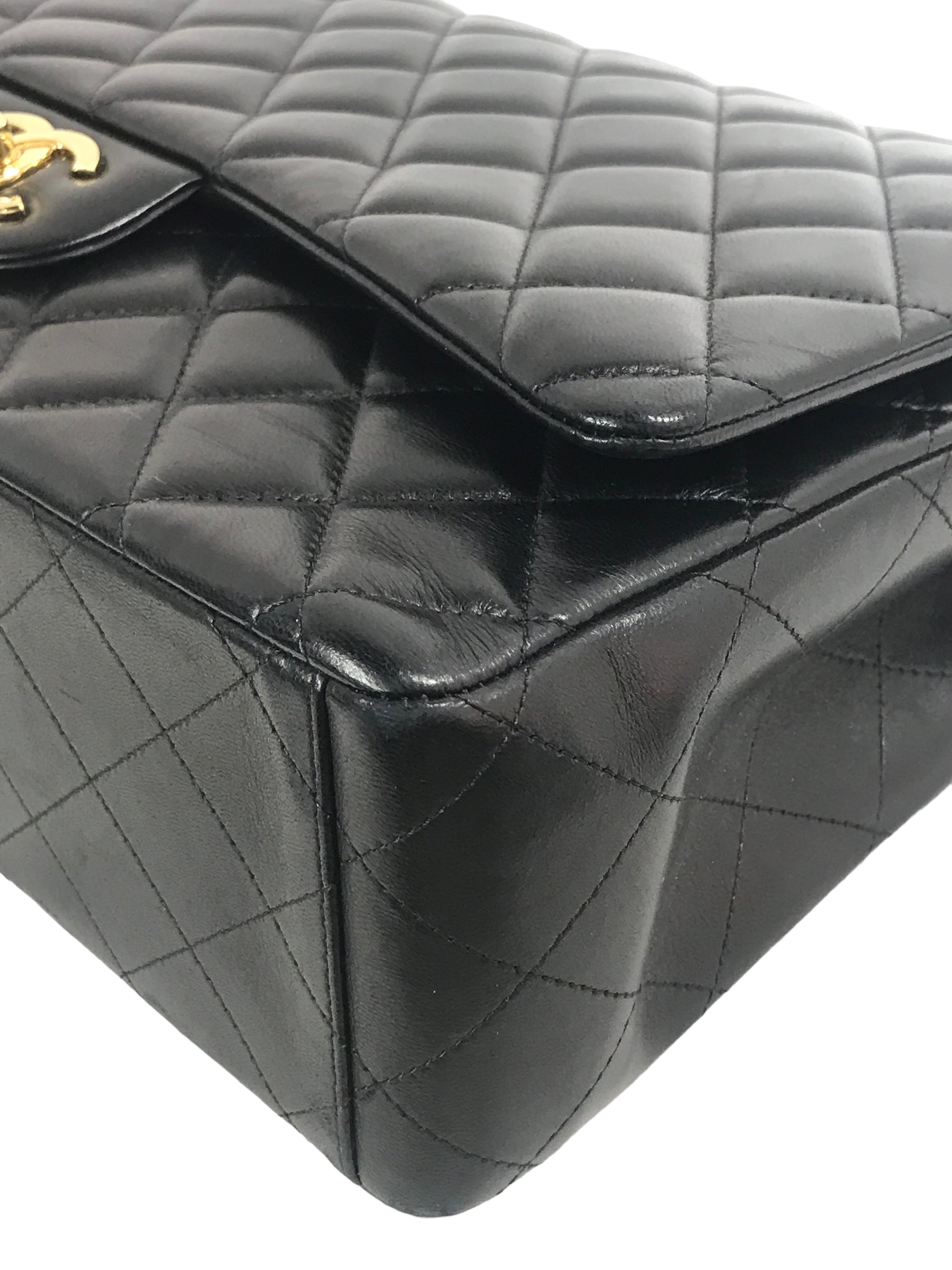 Black Quilted Lambskin Maxi w/GHW