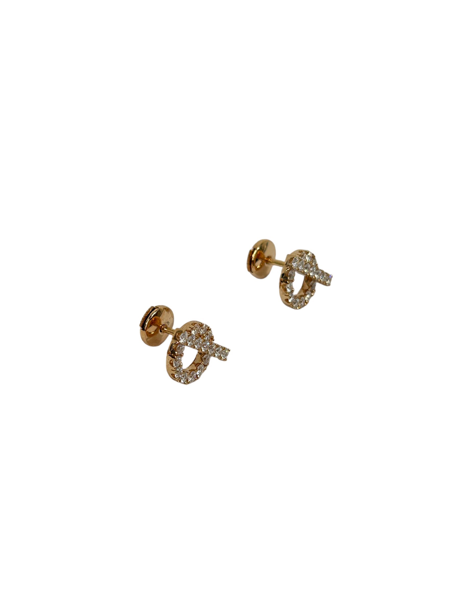 Finesse Diamond Rose Gold Earrings