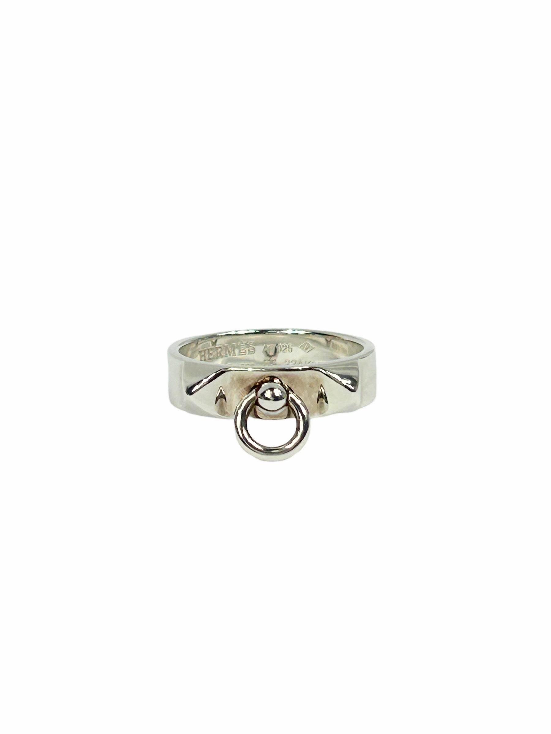 Silver Collier de Chien PM Ring