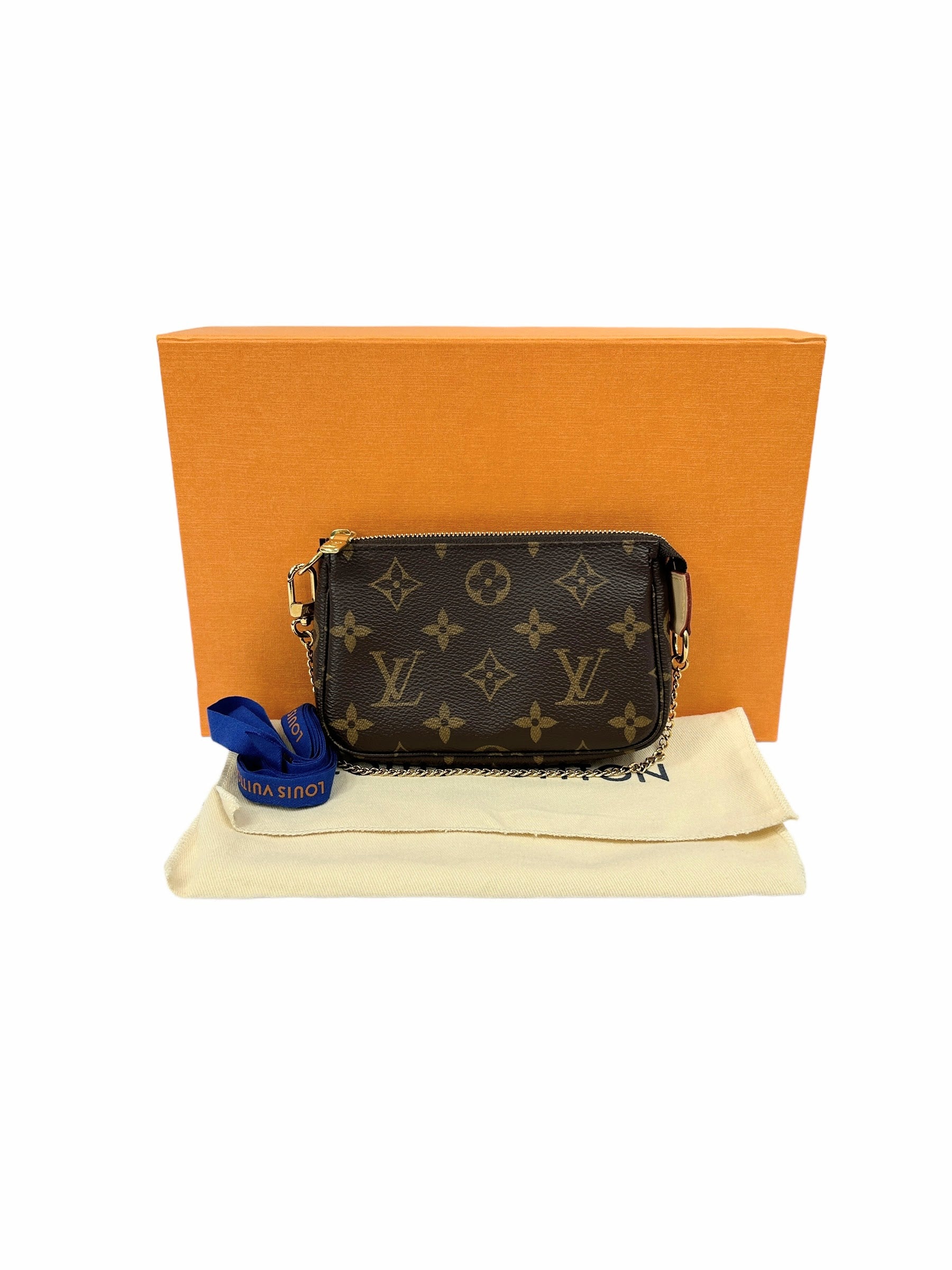 Monogram Coated Canvas Mini Pochette Accessories w/GHW