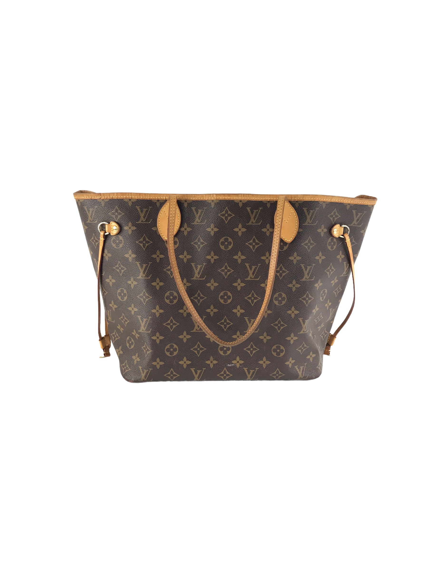 Monogram Neverfull MM Tote Bag w/GHW