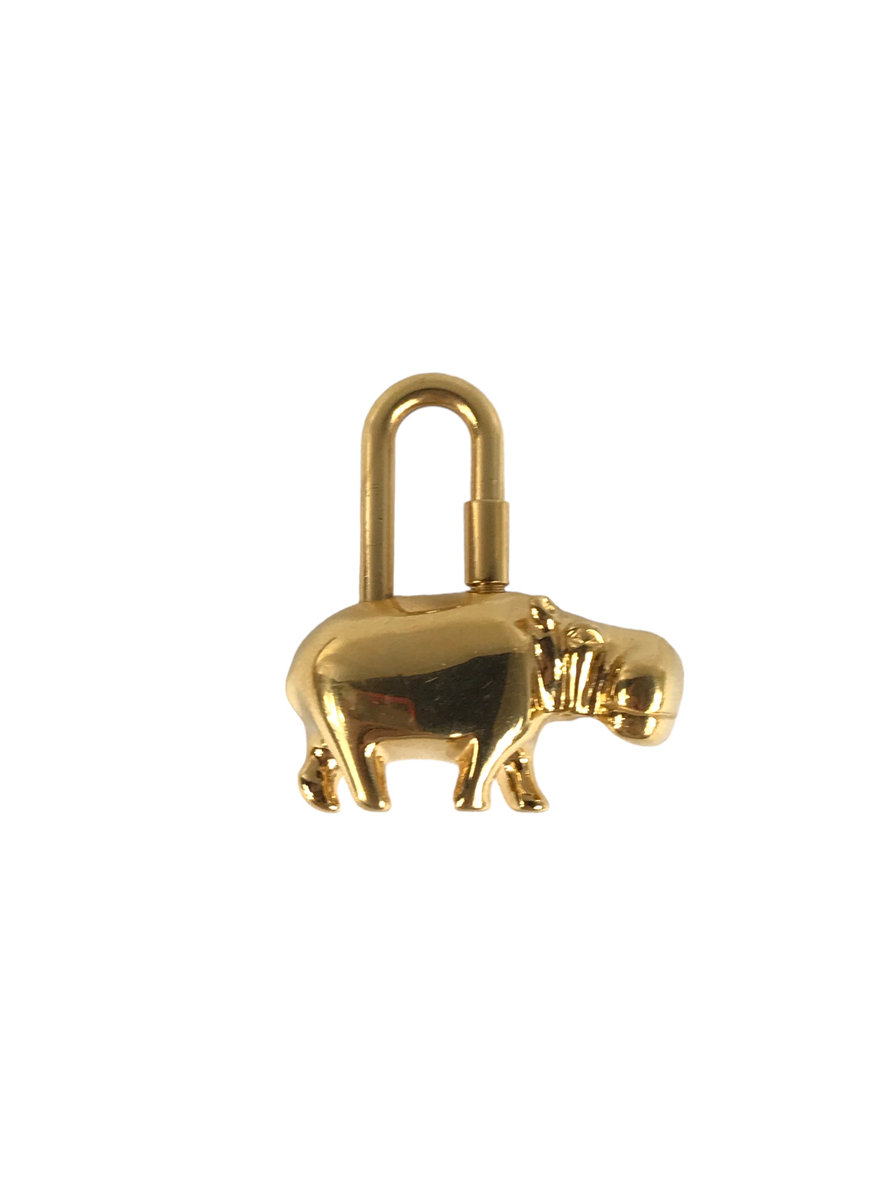 Hippopotamus 2005 Bag Charm in GHW