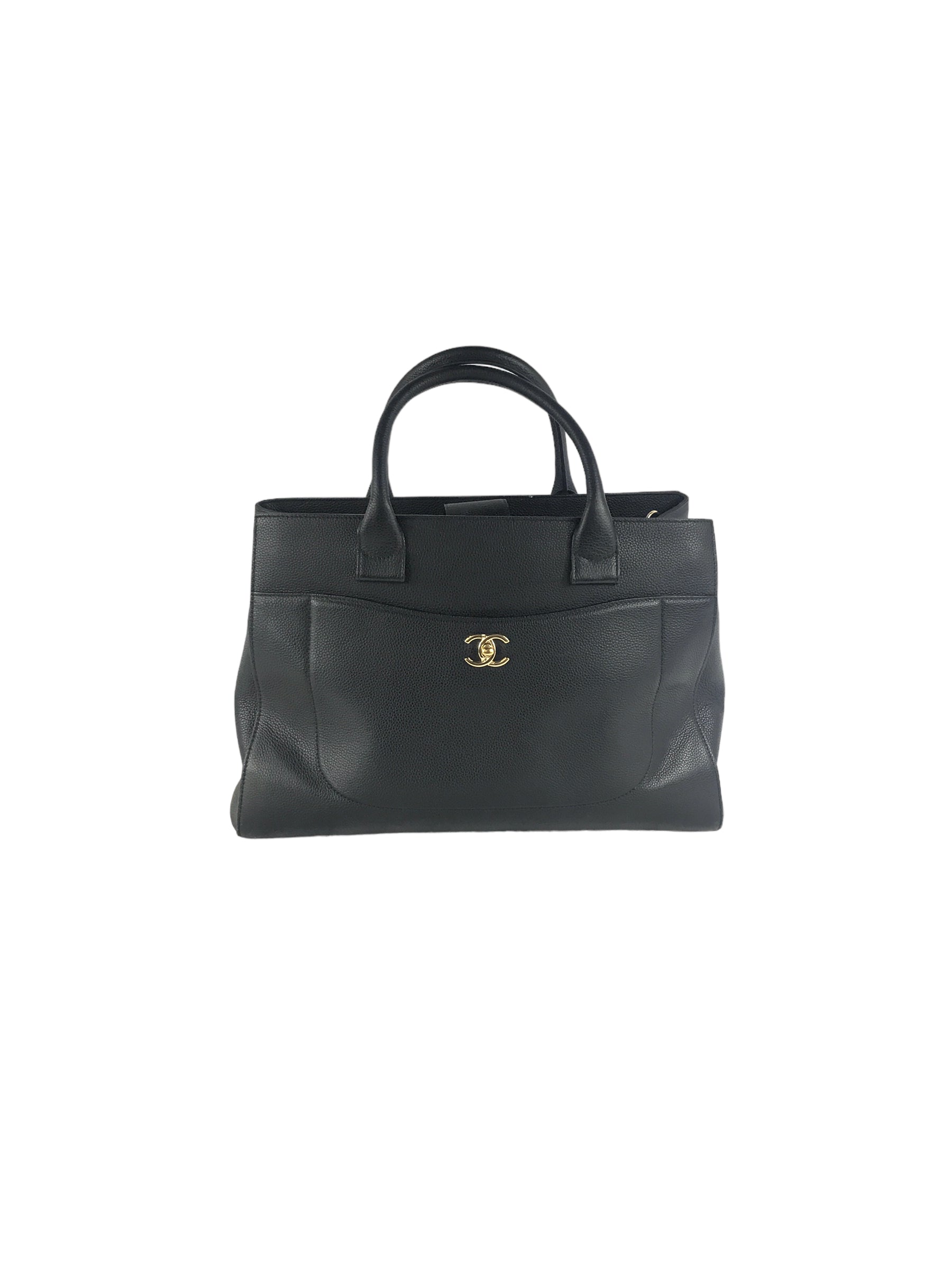 Black Caviar Large Neo Executive Tote w/ GHW