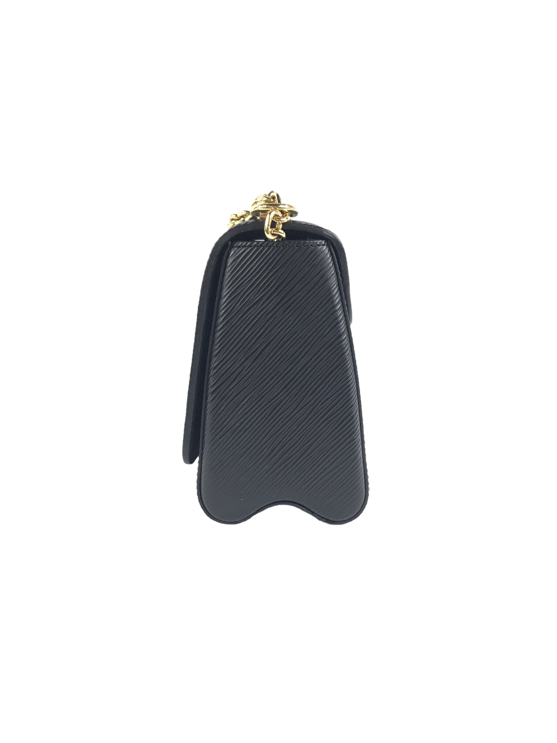Epi Leather Studded Twist MM Bag w/GHW/SHW