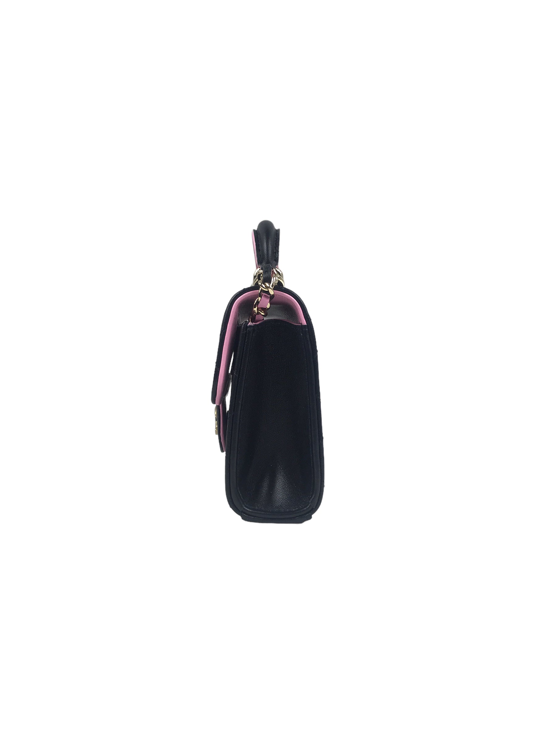 Black Quilted Lambskin Nano Classic Flap W/GHW