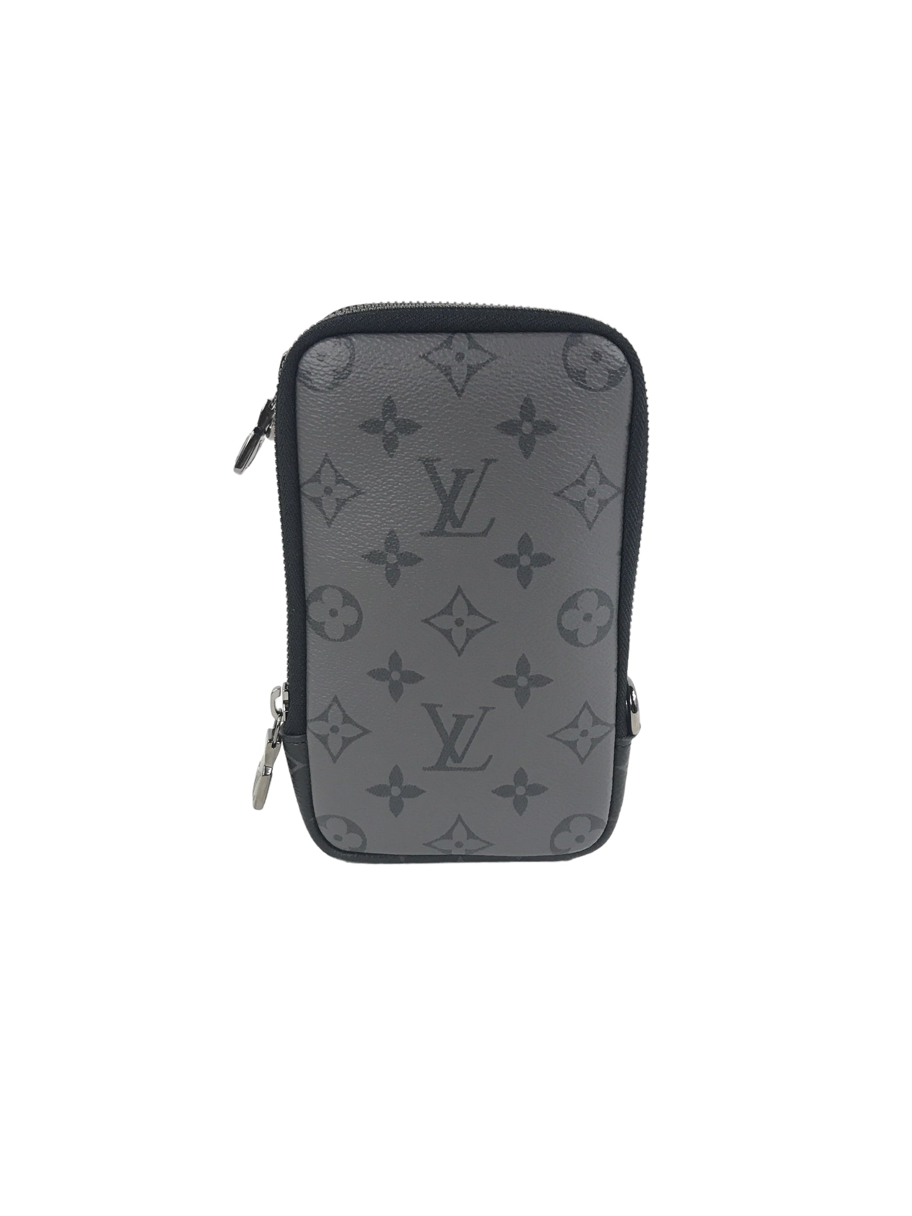 Monogram Eclipse Reverse Double Phone Pouch W/DSHW