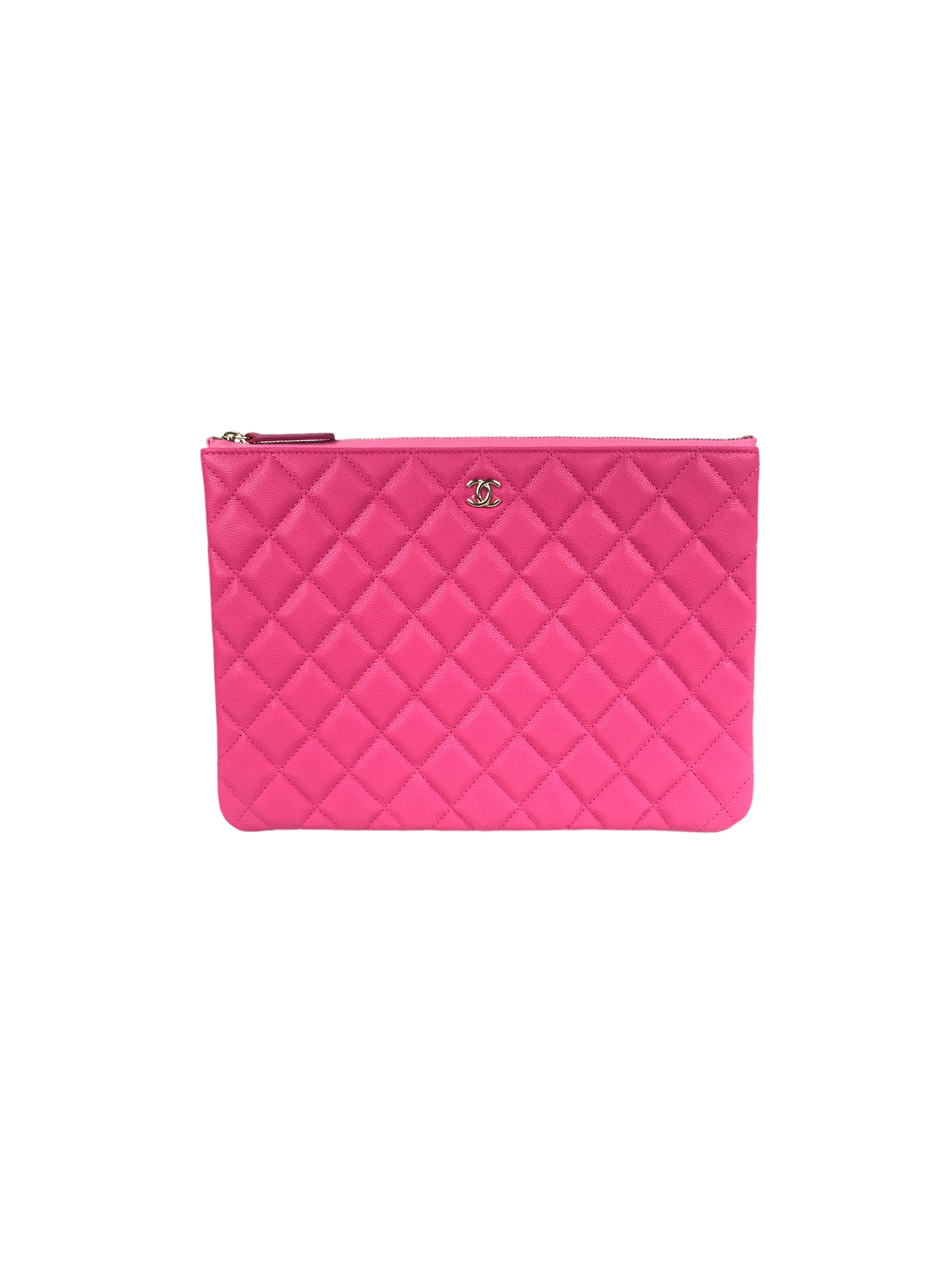 Quilted Caviar 22K O-Pouch w/GHW