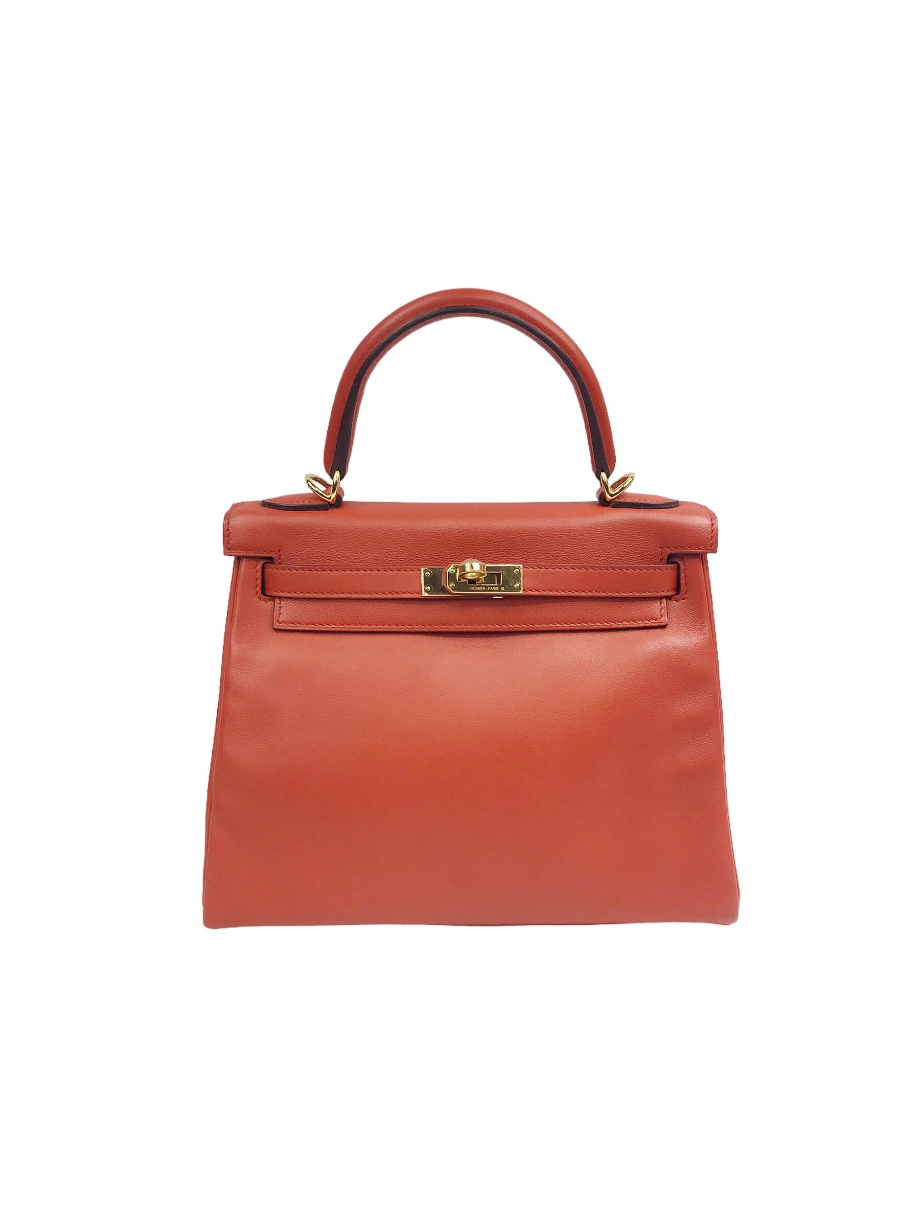 Terre Battue Retourne Swift Leather Kelly 25 w/GHW