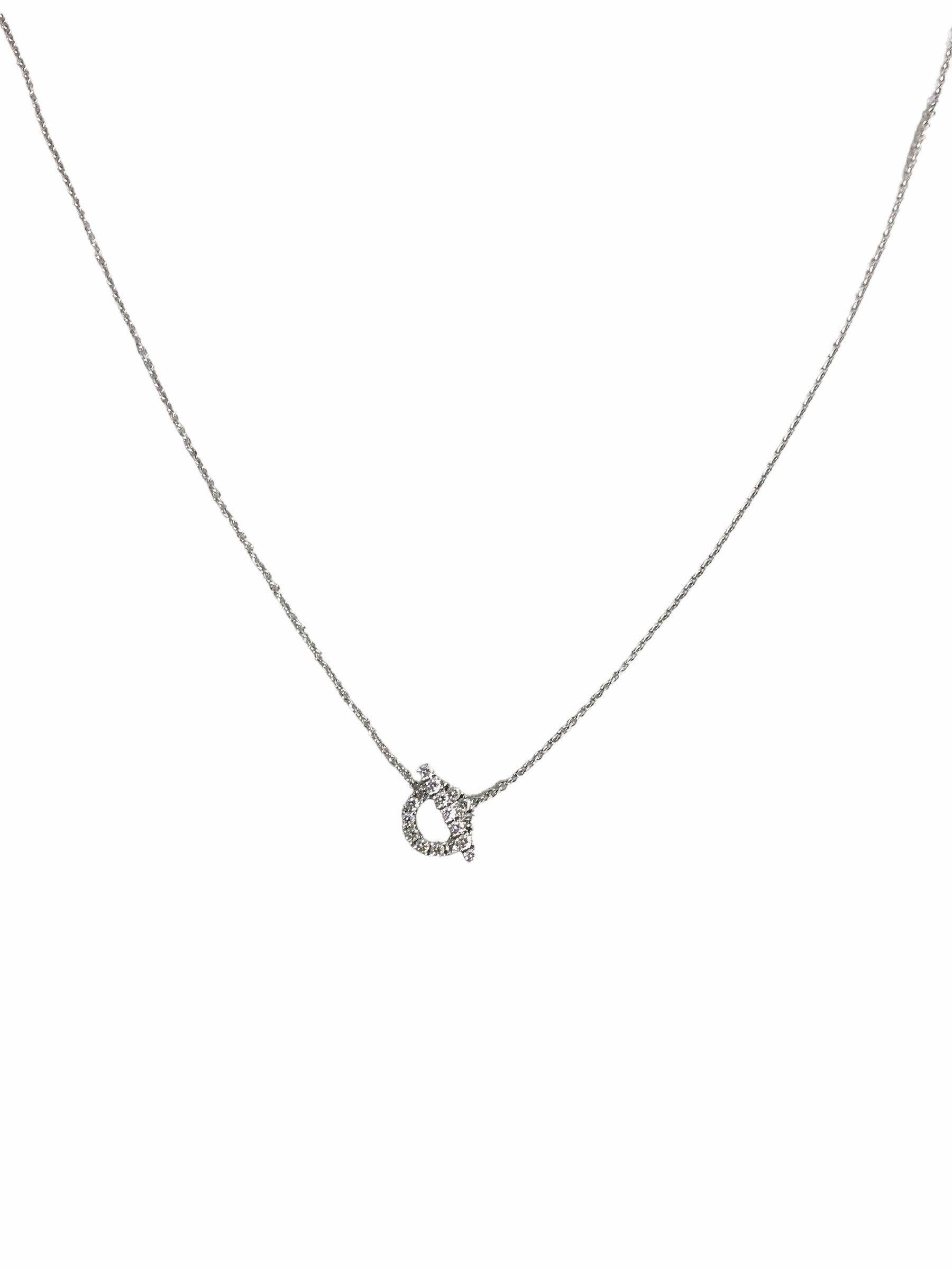 White Gold Diamond Finesse Pendant Necklace