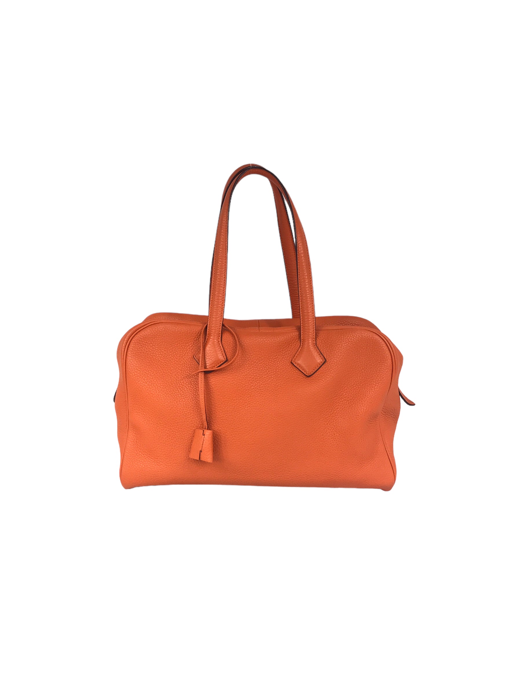 Orange Clemence Victoria Shoulder Bag W/PHW