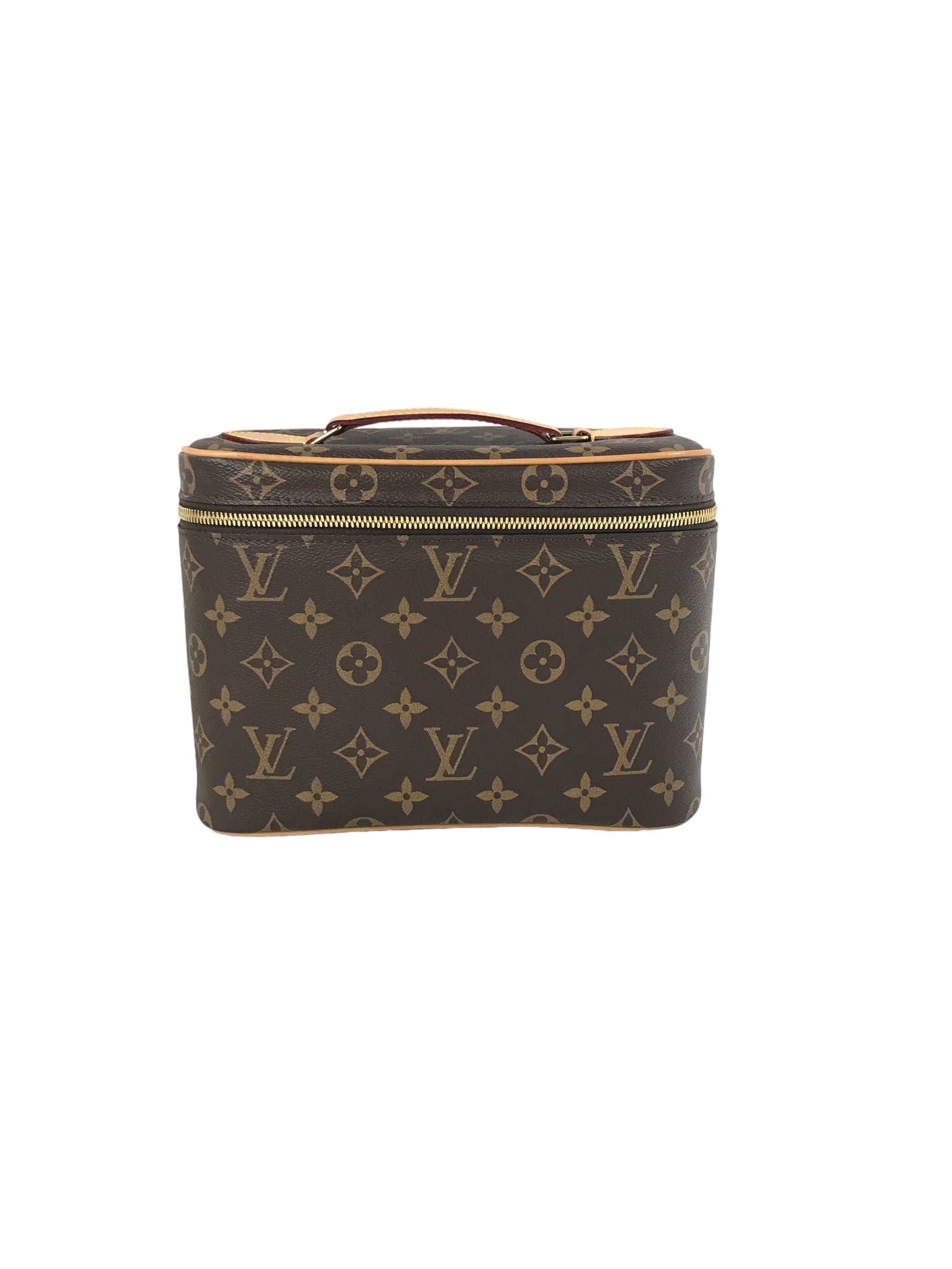 Monogram Coated Canvas Nice BB Toiletry Vanity Case w/GHW