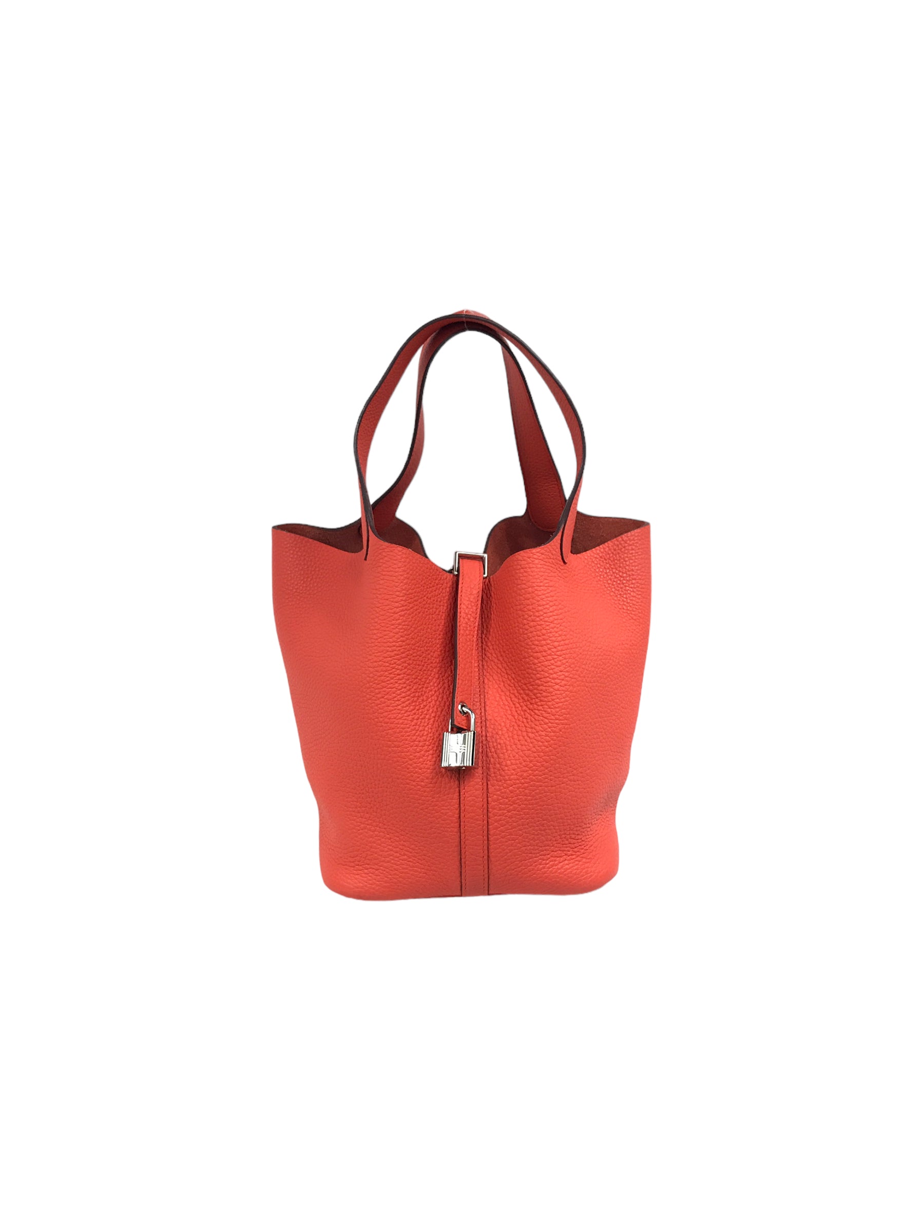 Poppy Orange Clemence Picotin 22 w/PHW