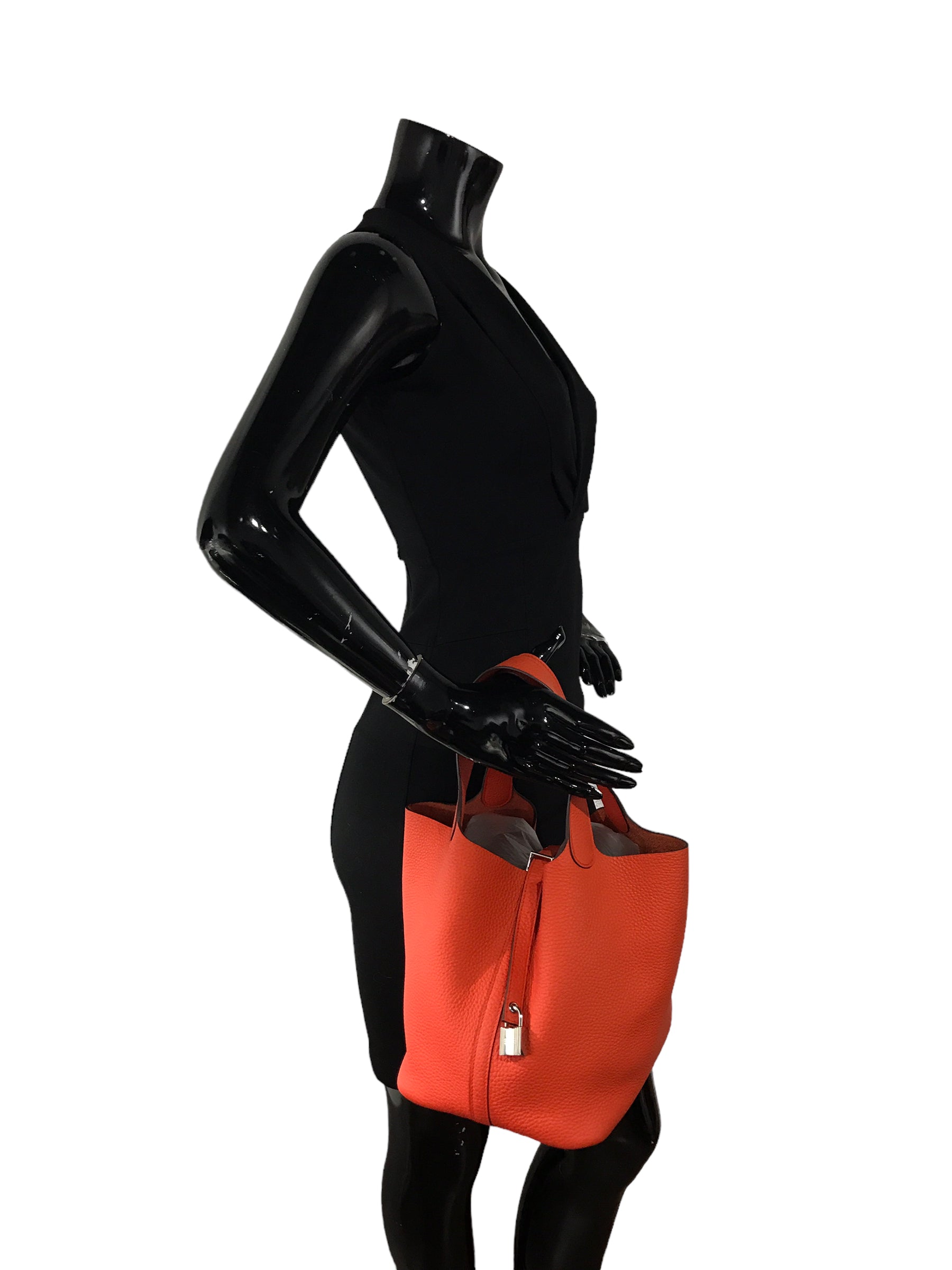 Poppy Orange Clemence Picotin 22 w/PHW