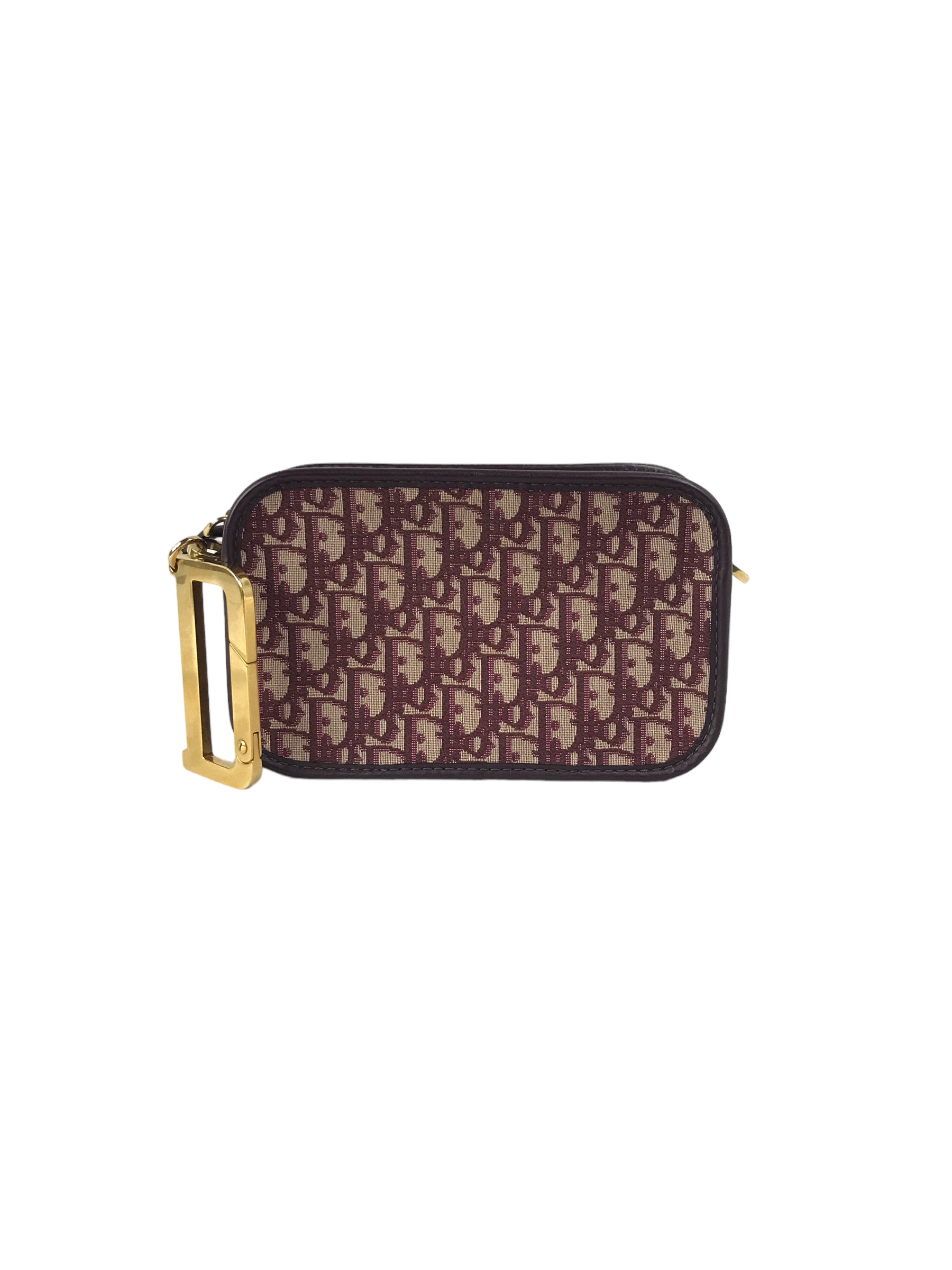 Burgundy Oblique Canvas Diorquake Clutch w/AGHW-ON LAYAWAY