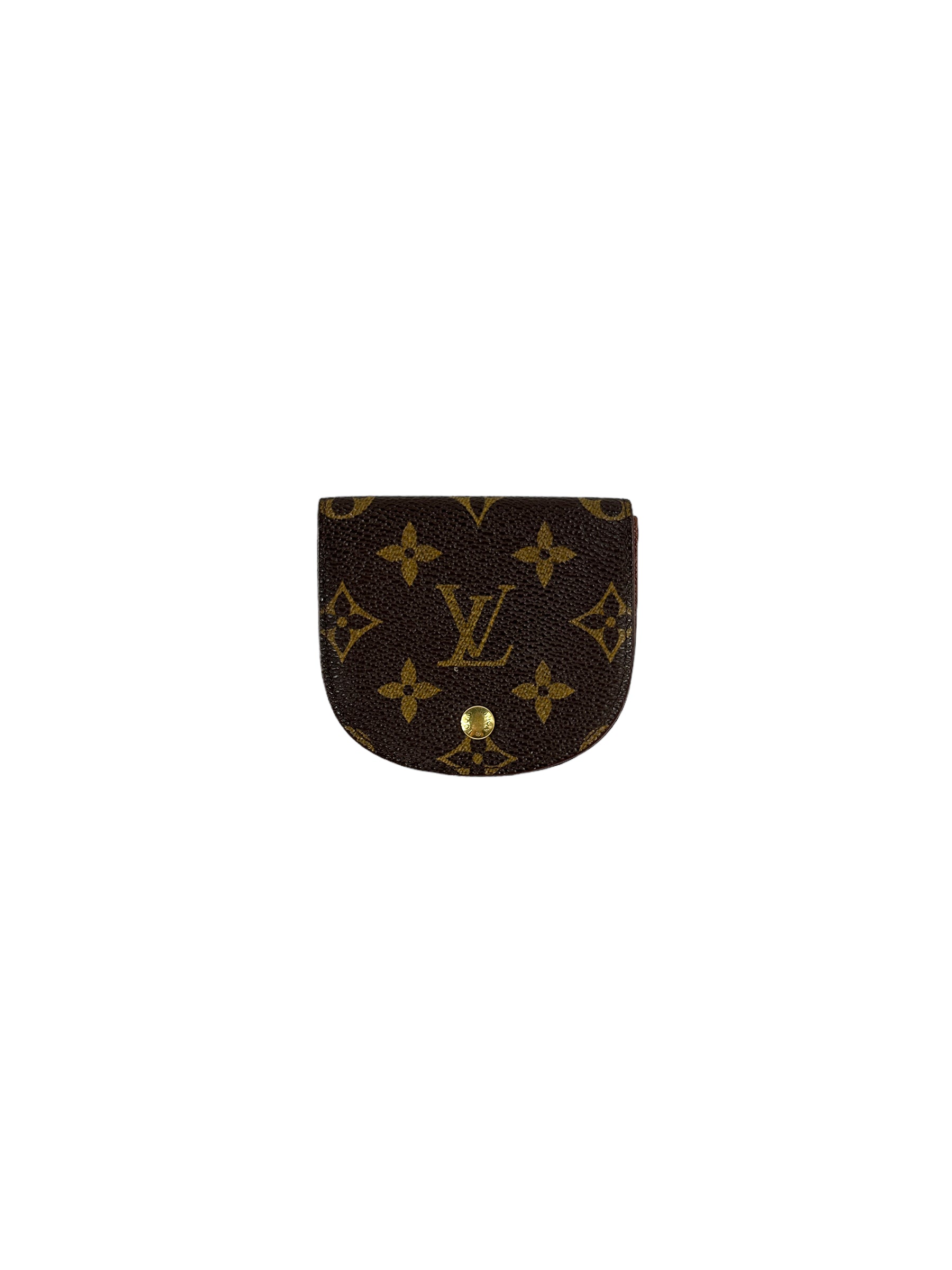 Monogram Coated Canvas Vintage Monnaie Gusset Coin Pouch