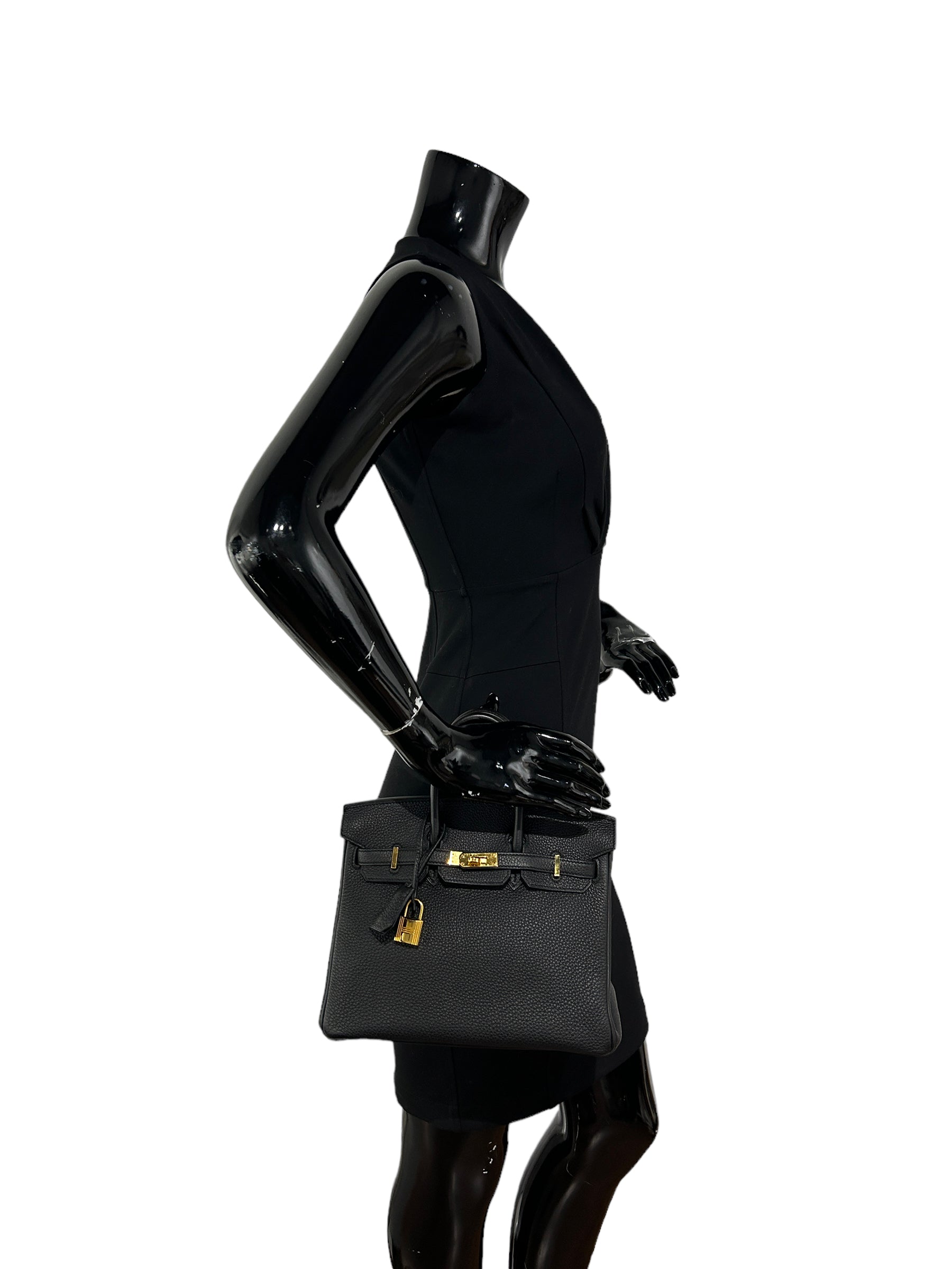 Black Togo Birkin 25 W/GHW