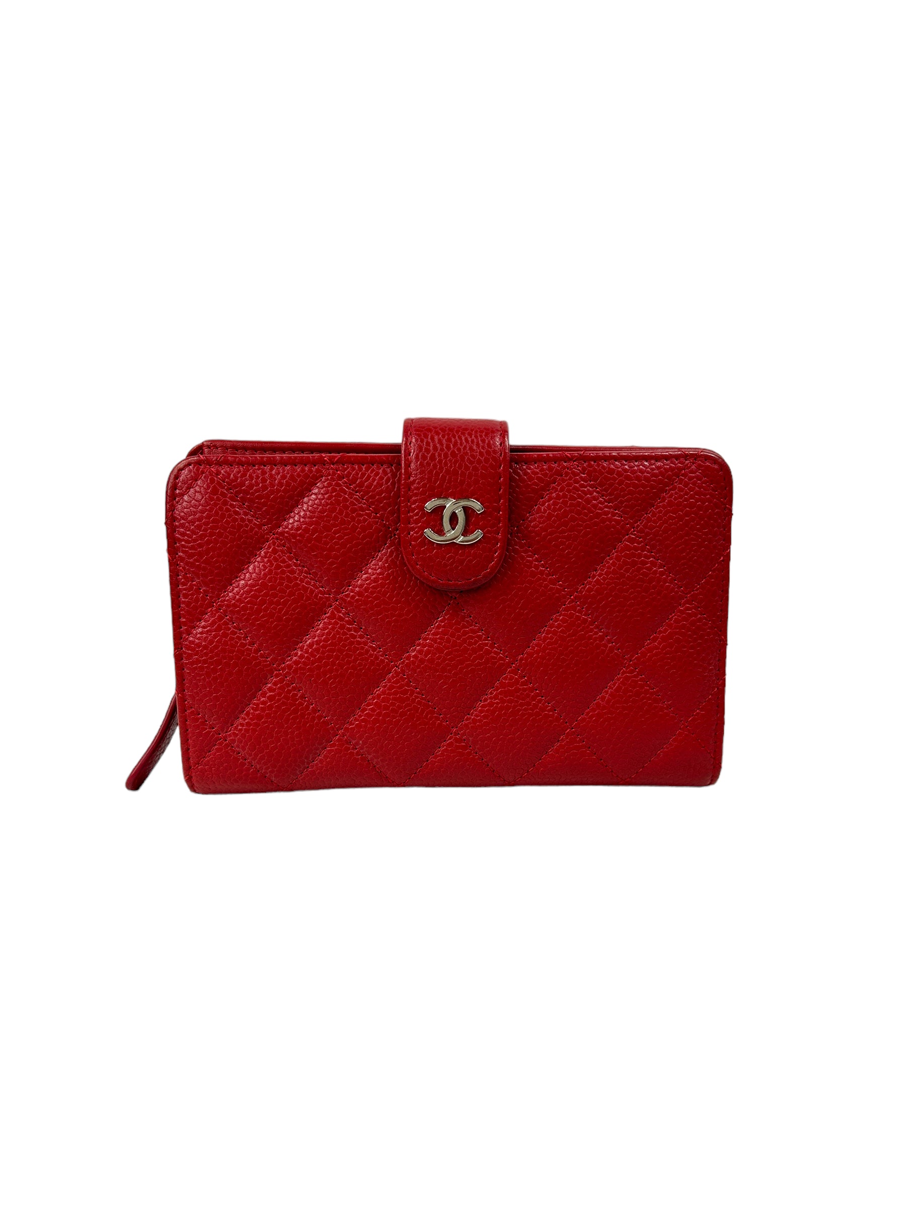 Red Caviar Bifold French Wallet w/SHW