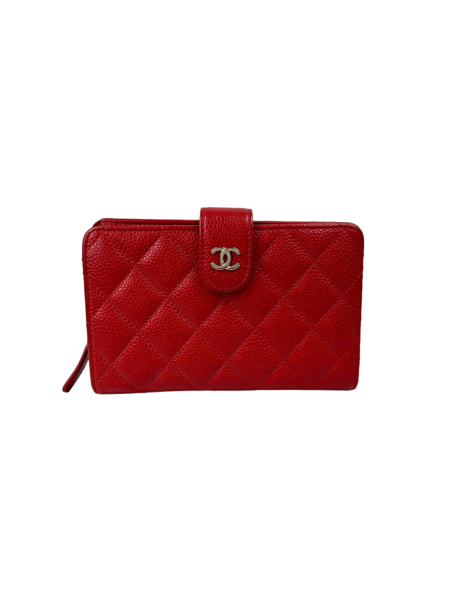 Red Caviar Bifold French Wallet w/SHW