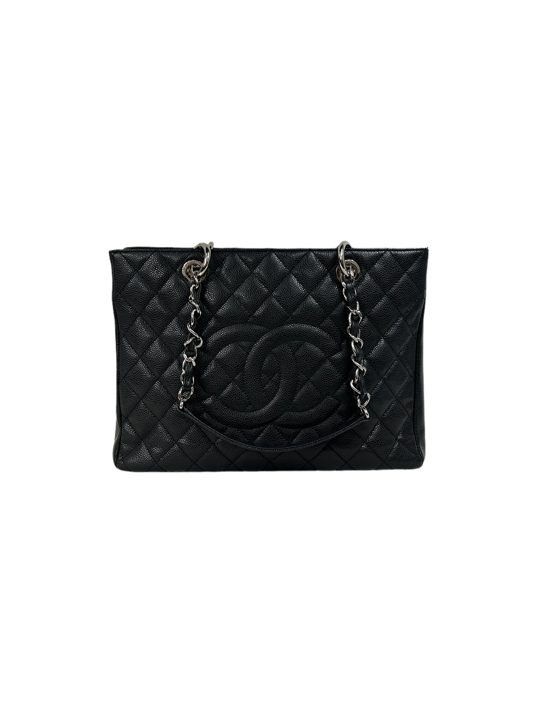 Black Caviar Quilted GST Tote w/SHW