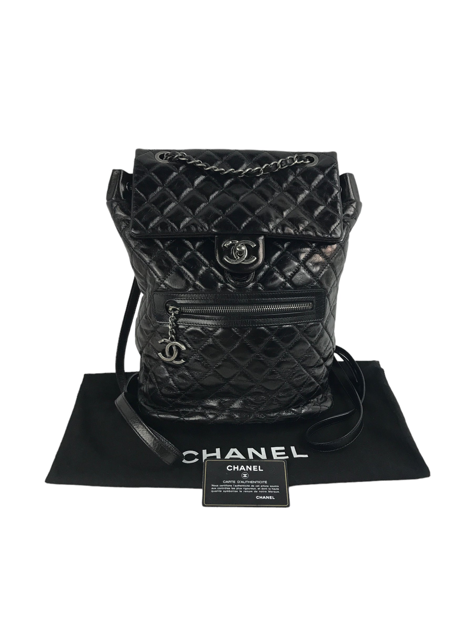 Glazed Quilted Calfskin Salzburg Mountain Backpack w/RHW