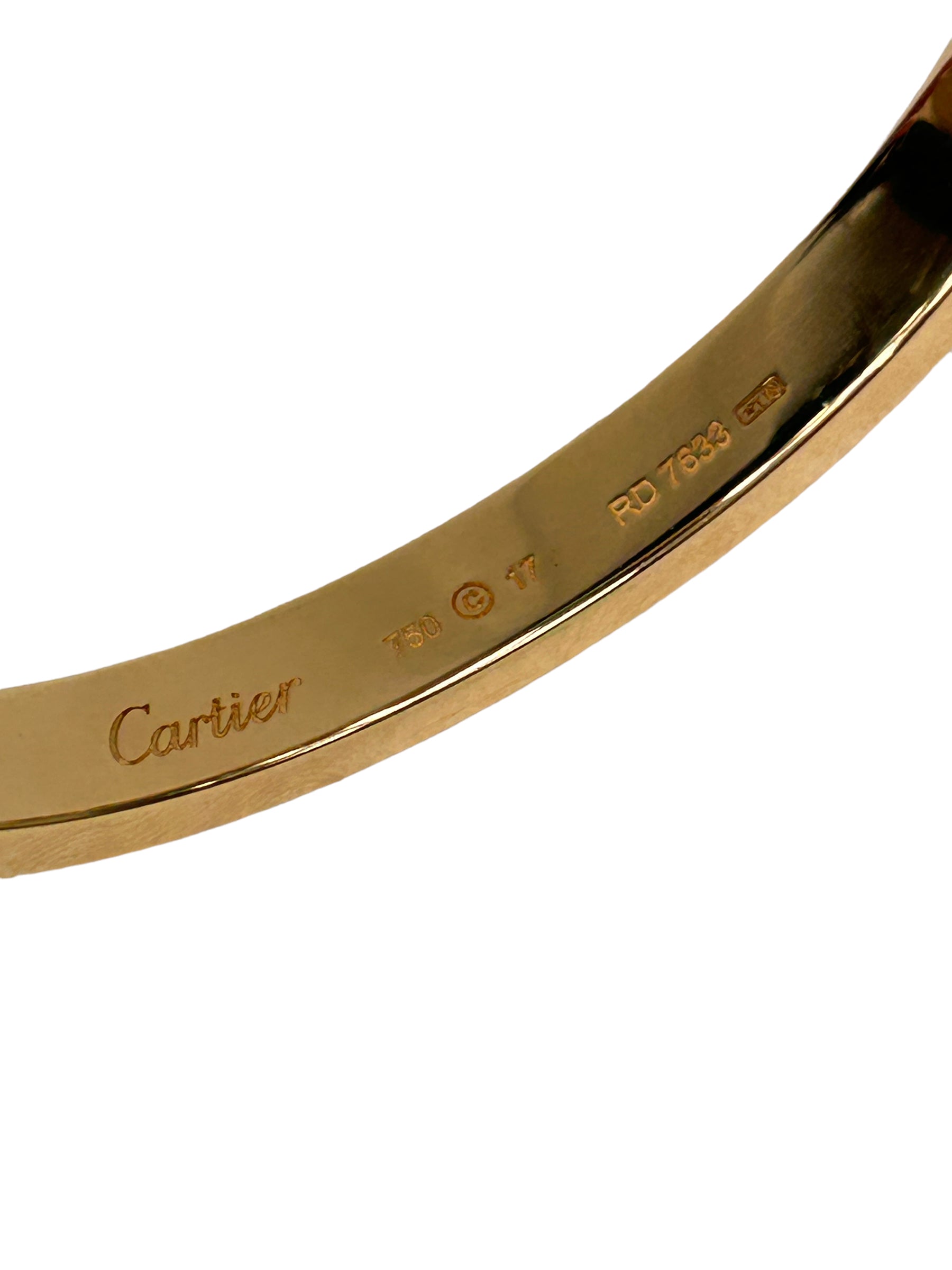 18K Rose Gold Diamond Paved Love Bracelet-ON LAYAWAY