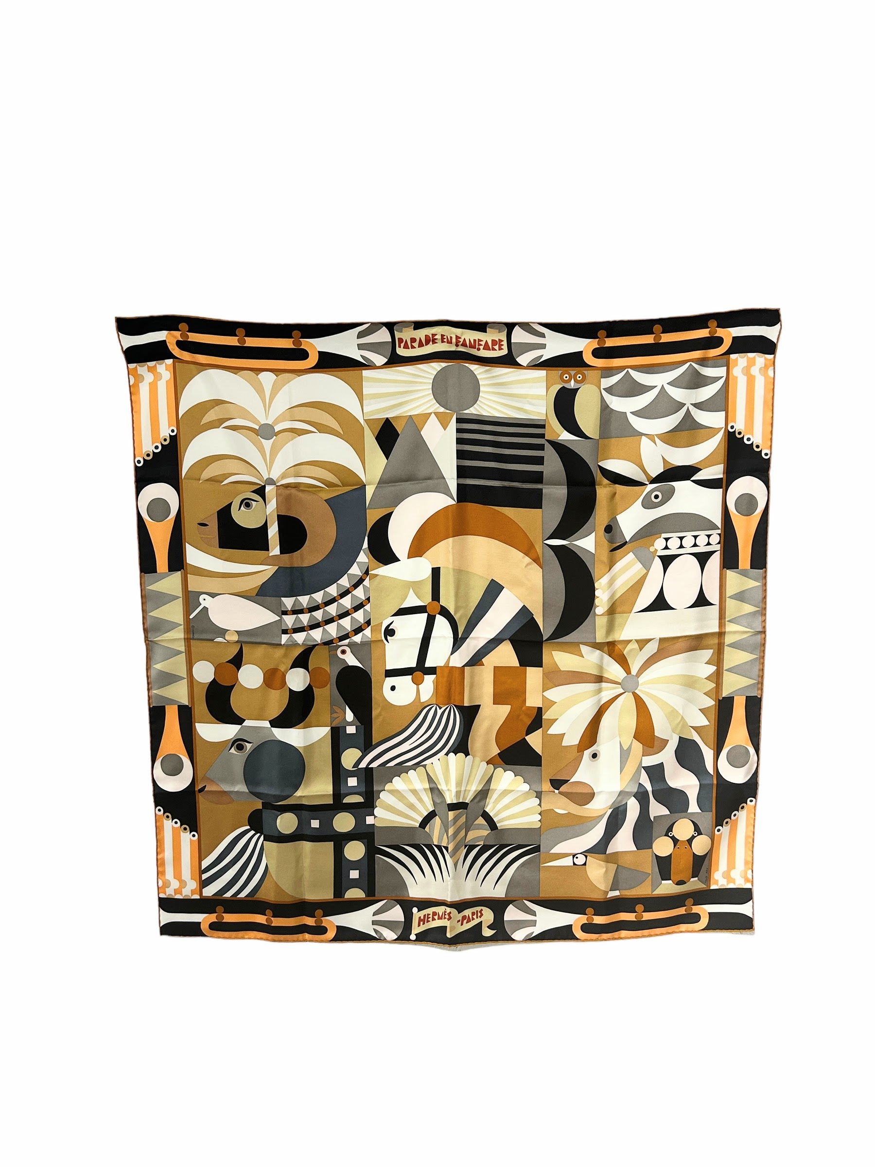 Tong Ren “Parade en Fanfare” Silk Scarf