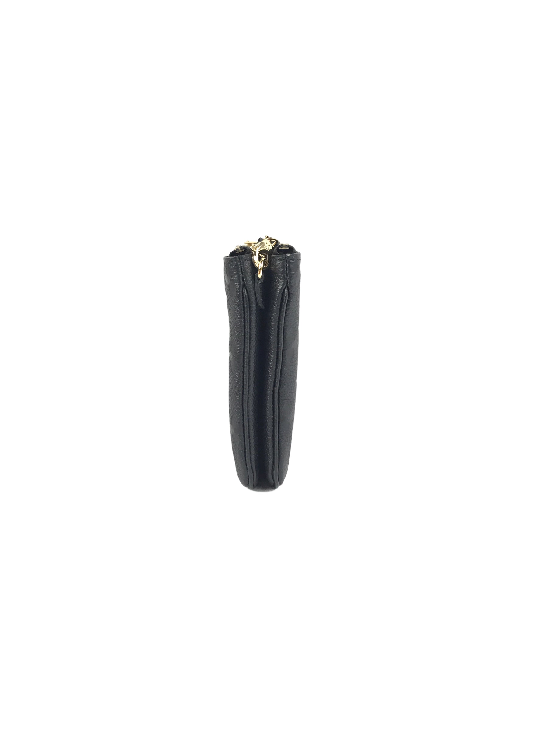 Black Monogram Empriente Leather Double Zip Pochette W/GHW