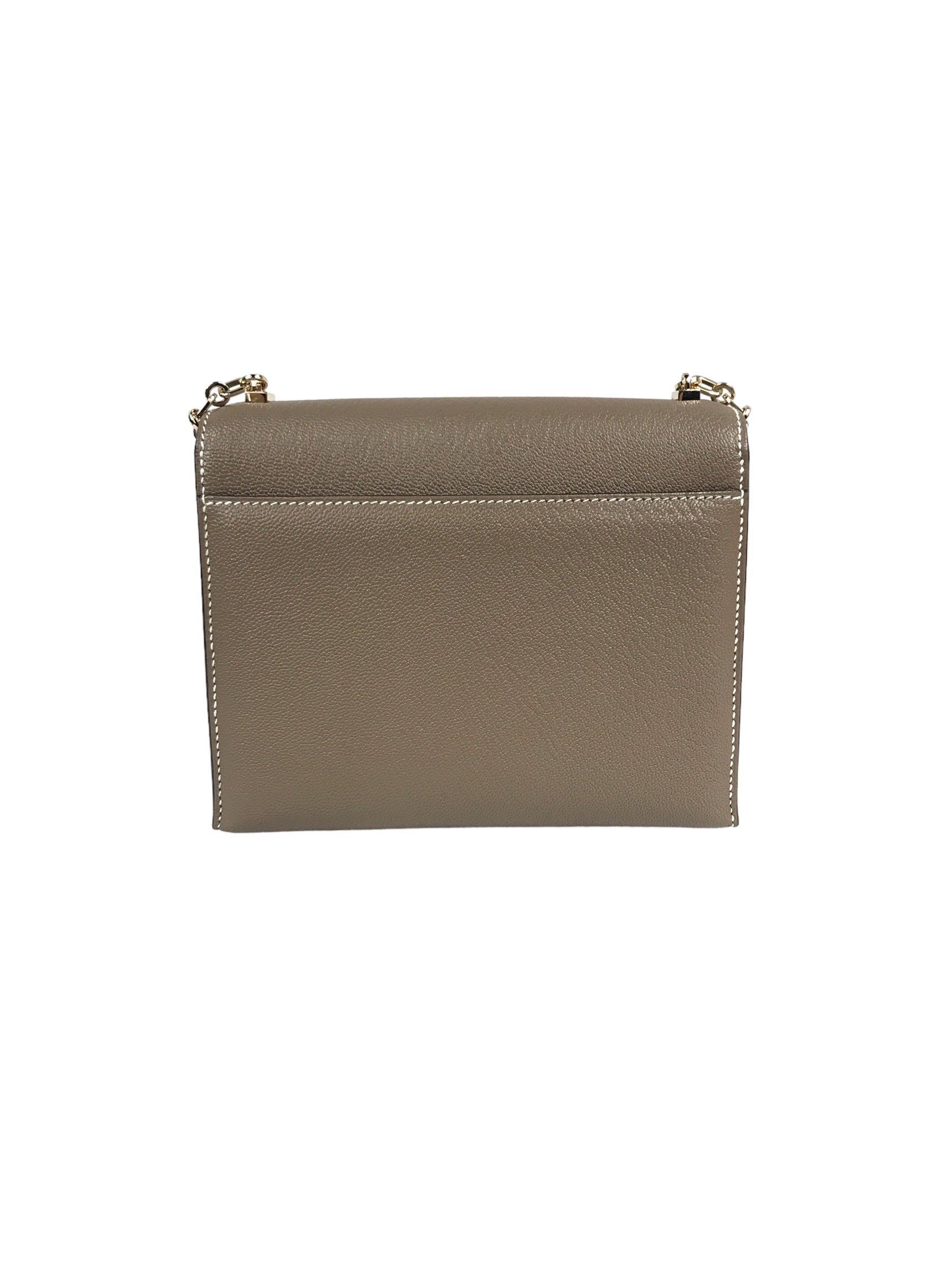 Etoupe Chevre Myssore Verrou Chain Mini Bag W/GHW - Haute Classics