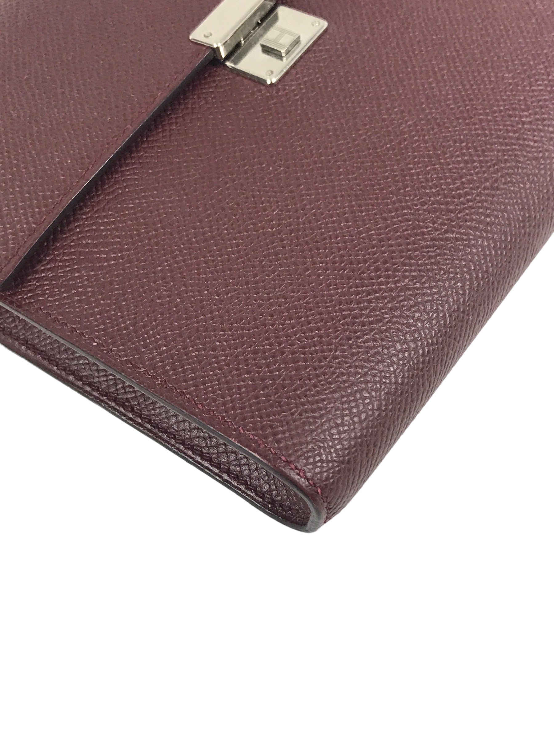 Burgundy Epsom Clic 16 Handbag W/PHW