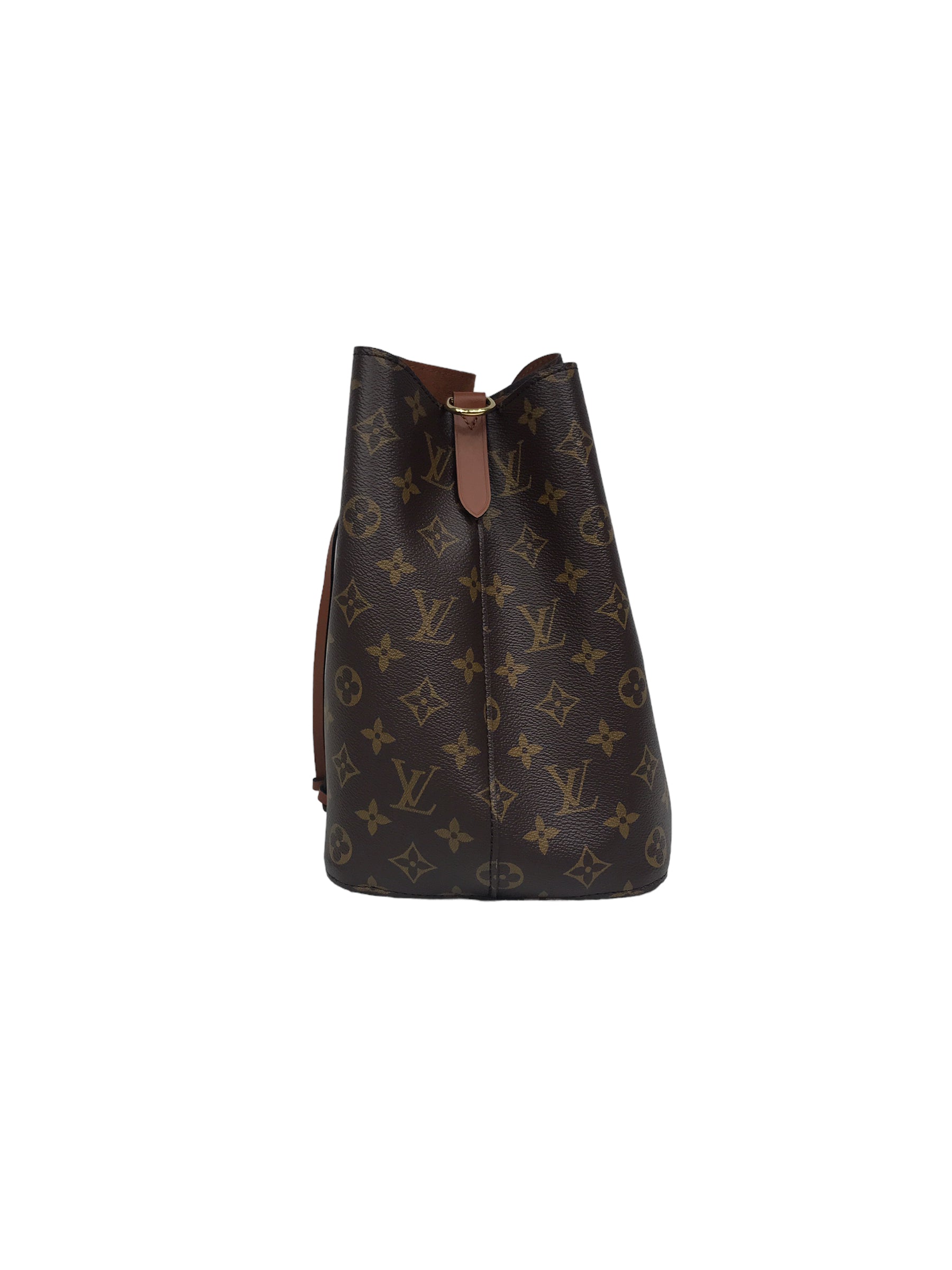 Monogram Canvas Neonoe Caramel MM Bucket Bag w/GHW