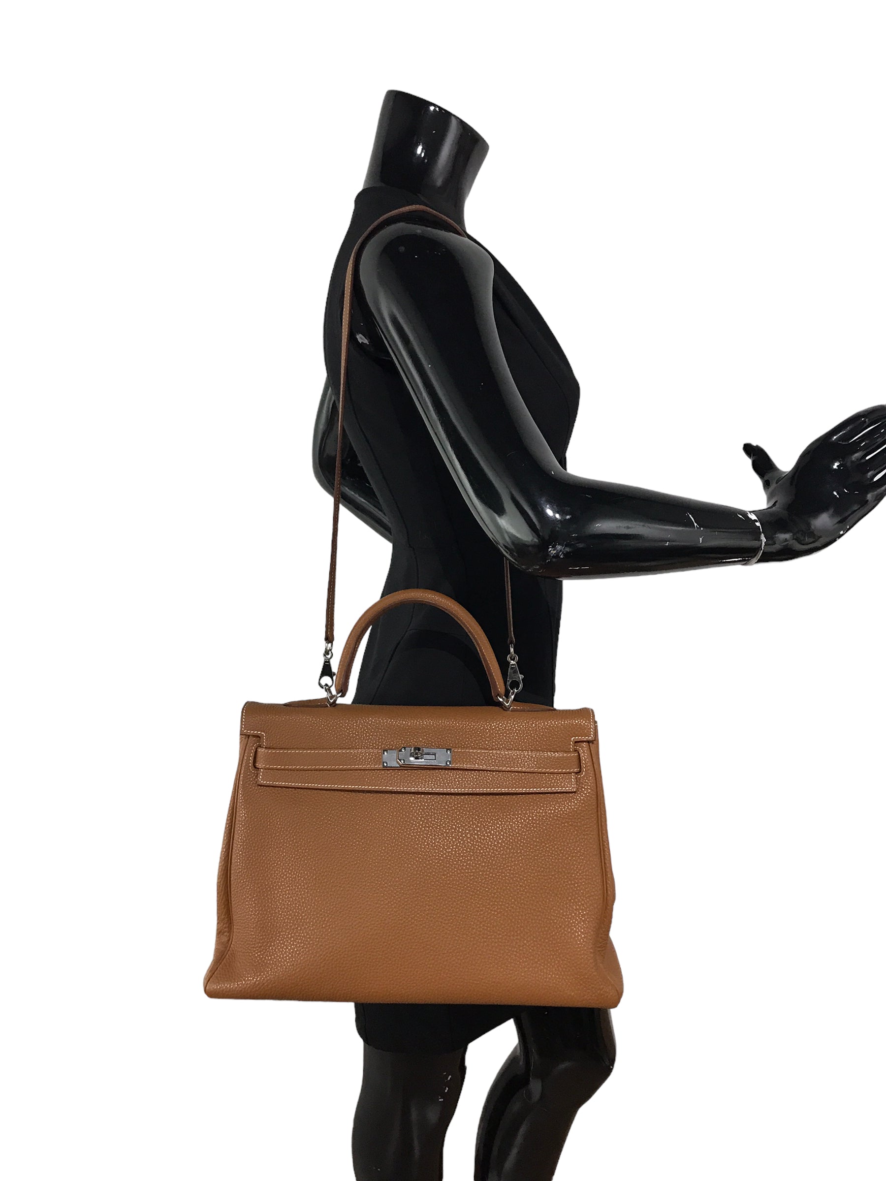 Gold Togo Kelly 35 Retourne w/PHW