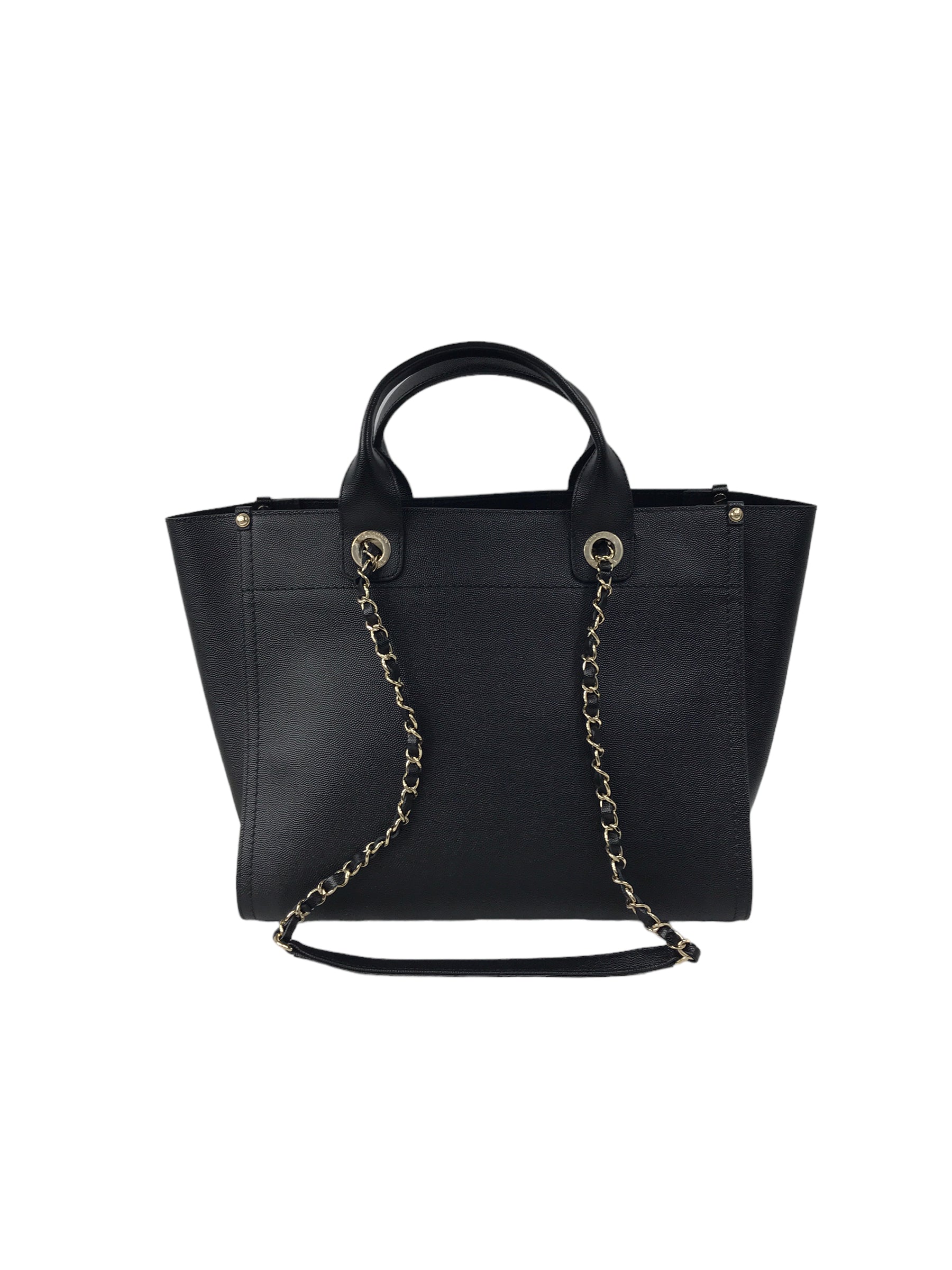 Black Caviar Leather Small Studded Deauville W/LGHW-ON LAYAWAY