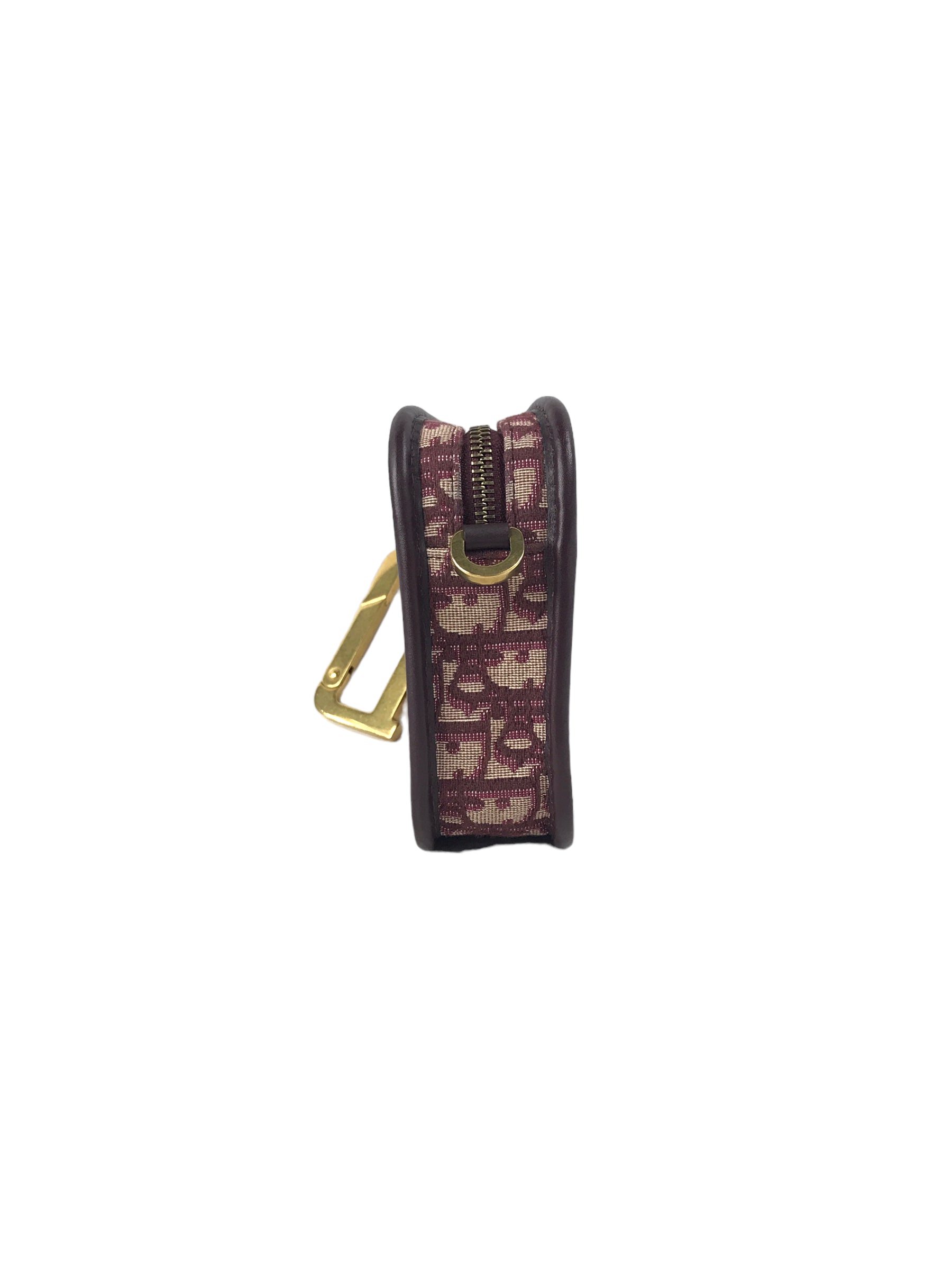 Burgundy Oblique Canvas Diorquake Clutch w/AGHW-ON LAYAWAY