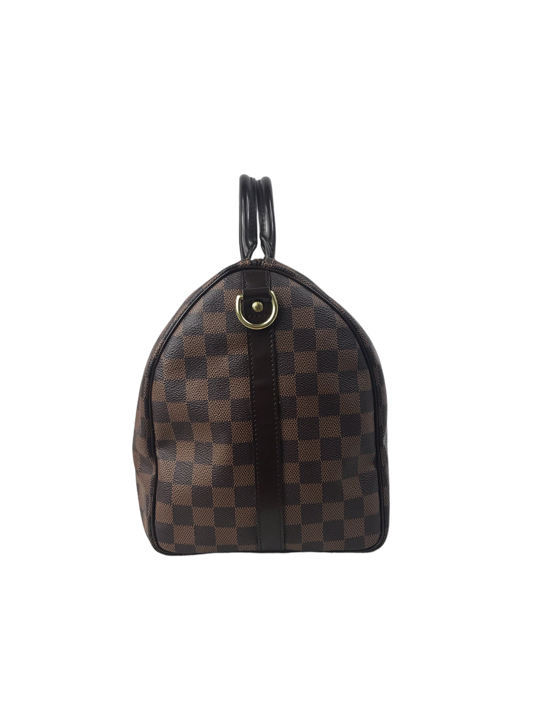 Monogram Coated Canvas Damier Ebene Speedy Bandouliere 35 w/GHW