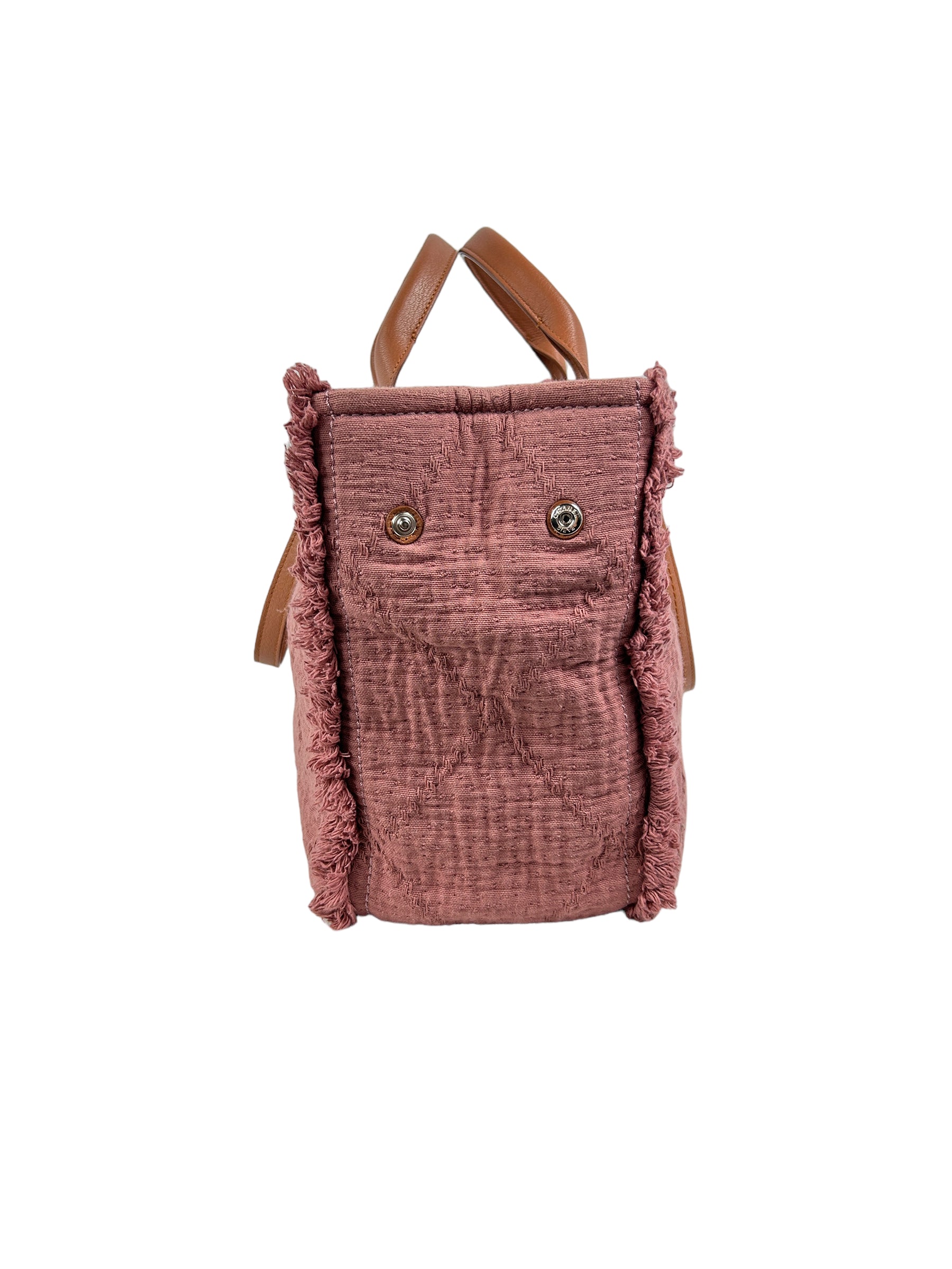 Pink Large Double Face Shopping Tote w/SHW