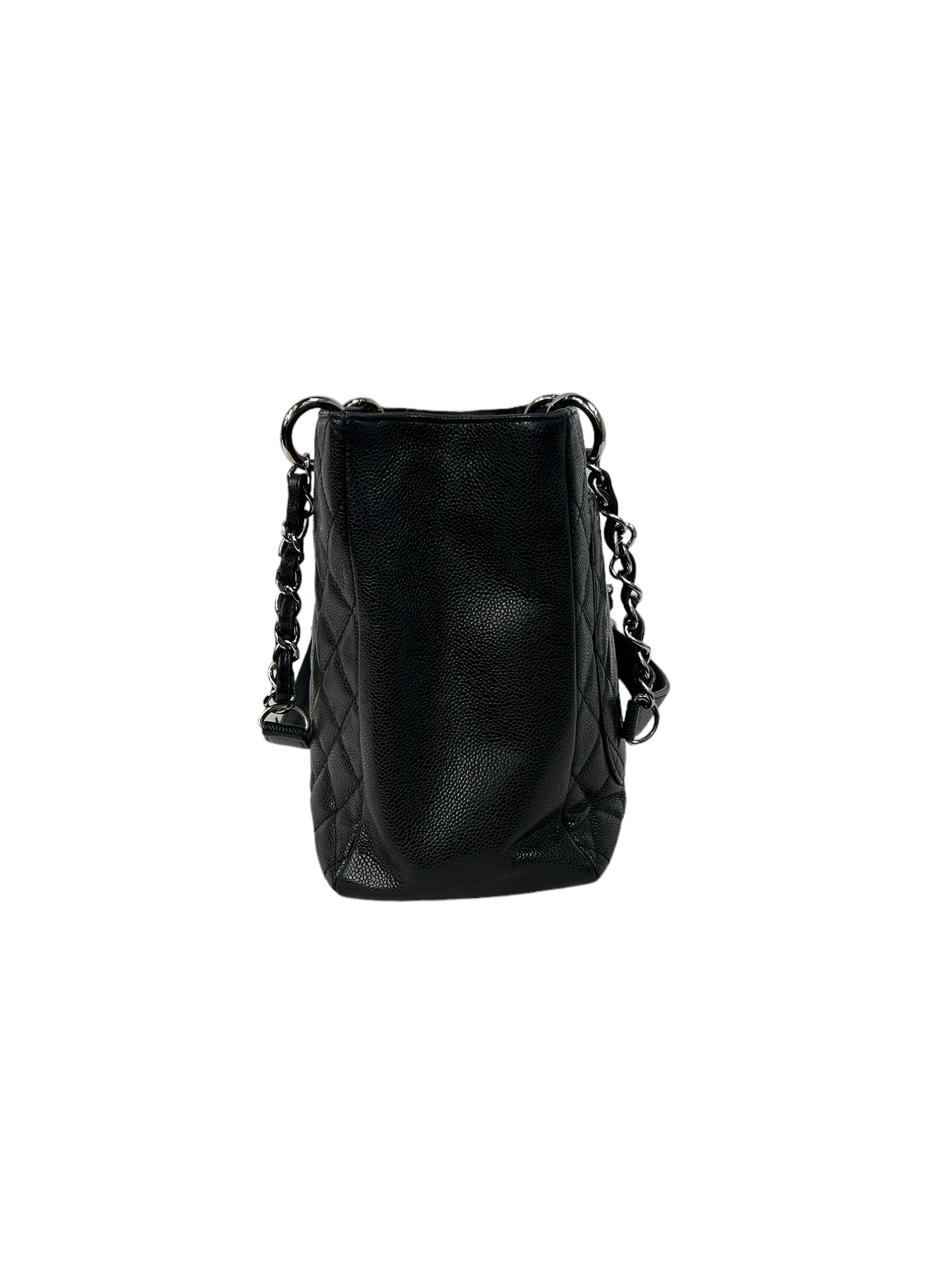 Black Caviar Quilted GST Tote w/SHW