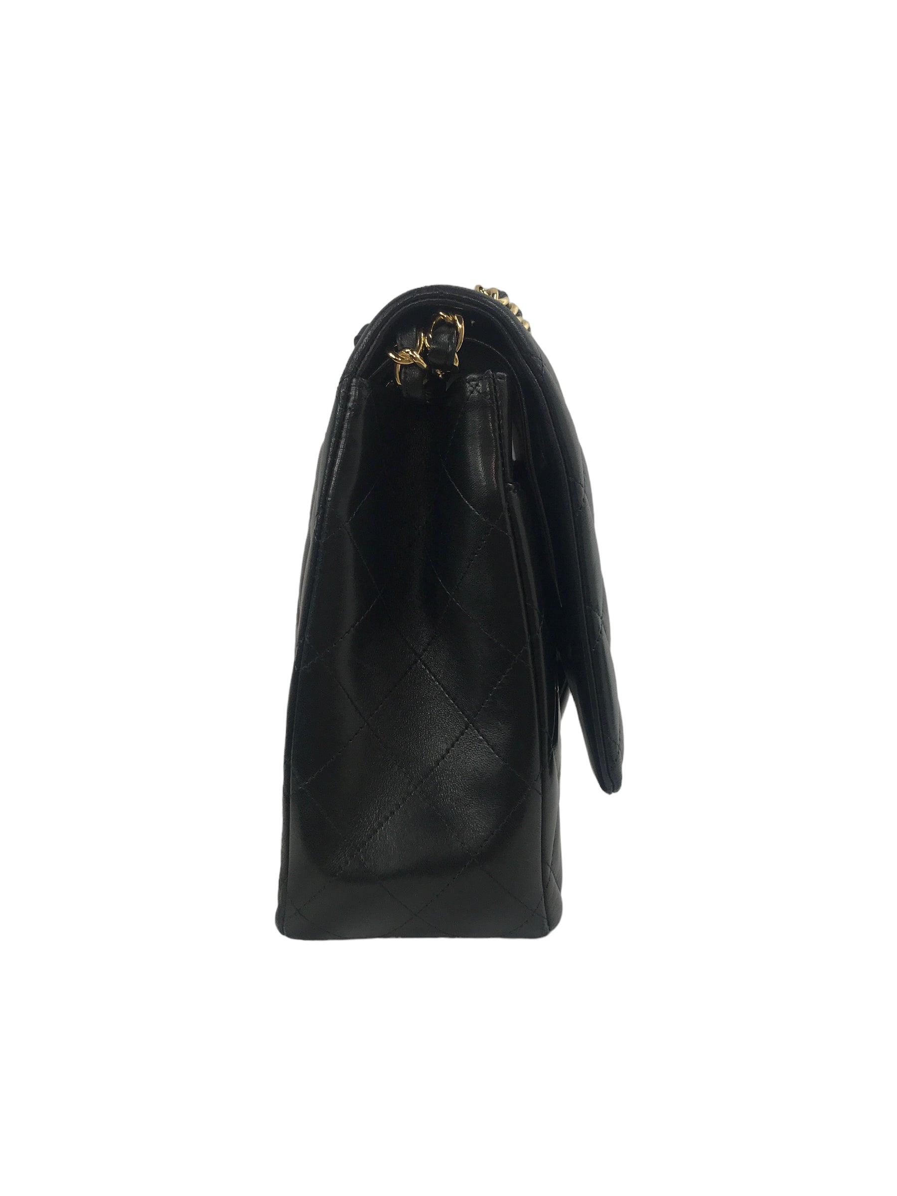 Black Quilted Lambskin Maxi w/GHW
