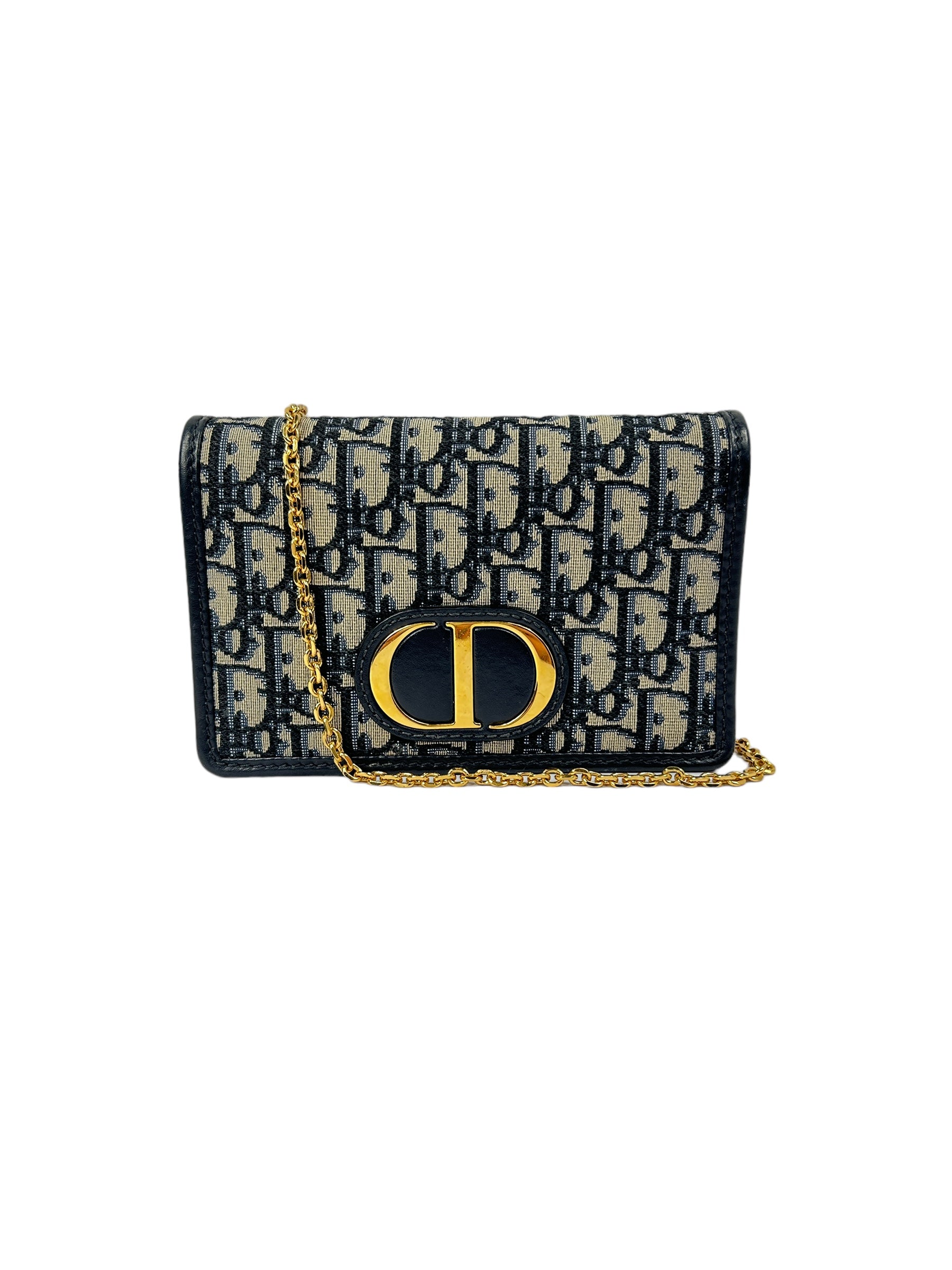 Dior oblique hotsell canvas clutch