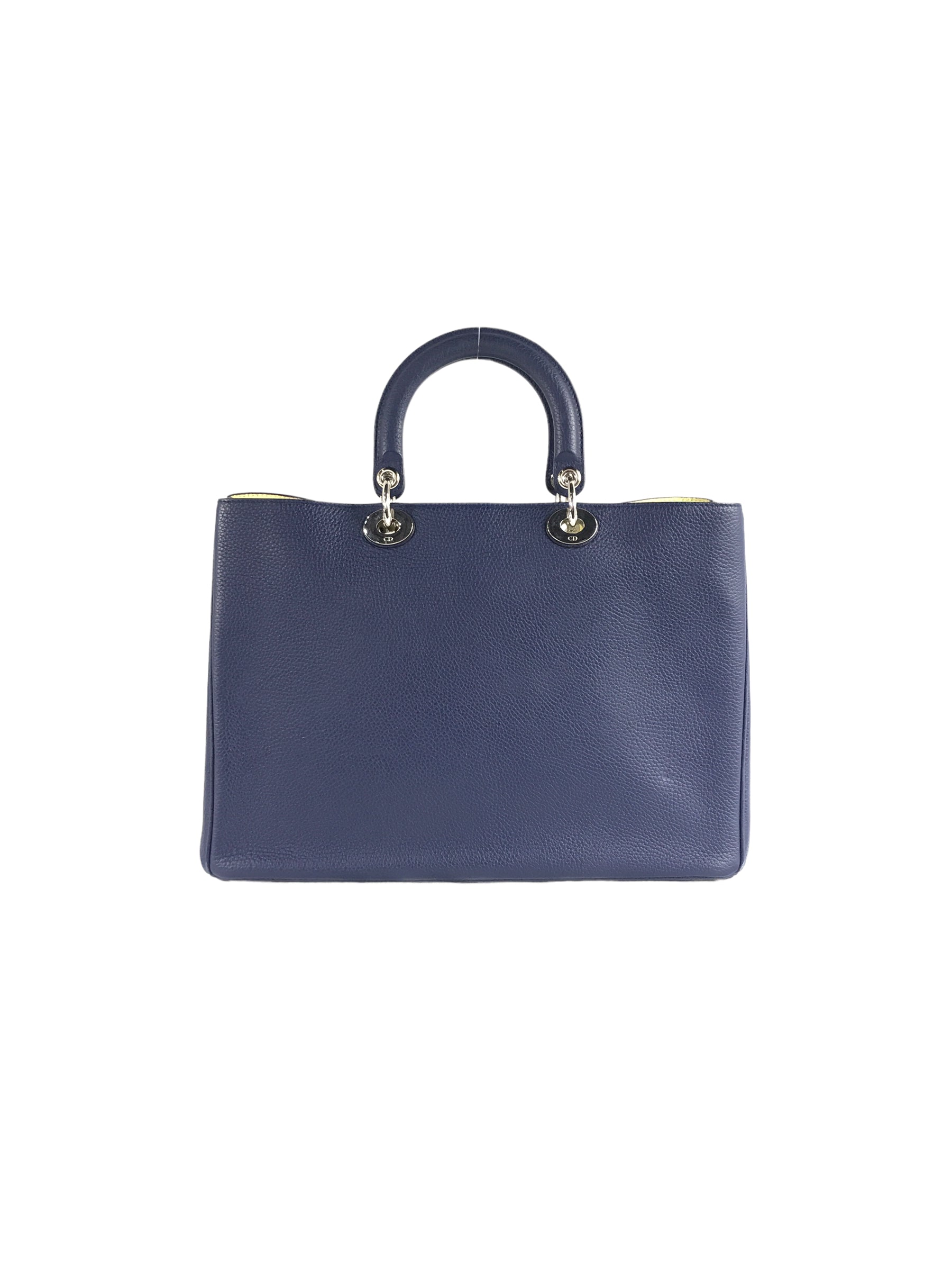 Cobalt Blue Grained Calfskin Large Diorissimo w/SHW