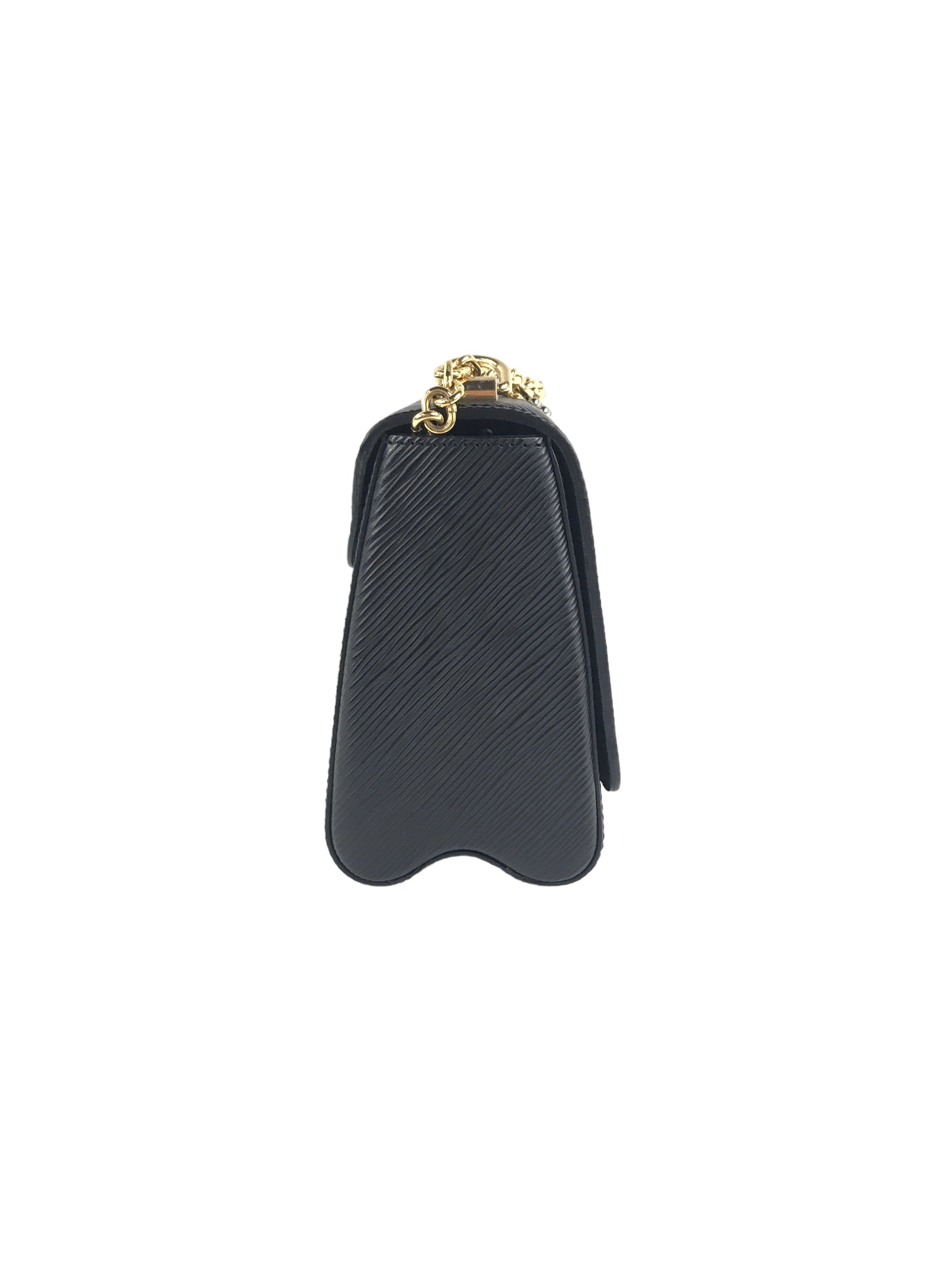 Epi Leather Studded Twist MM Bag w/GHW/SHW